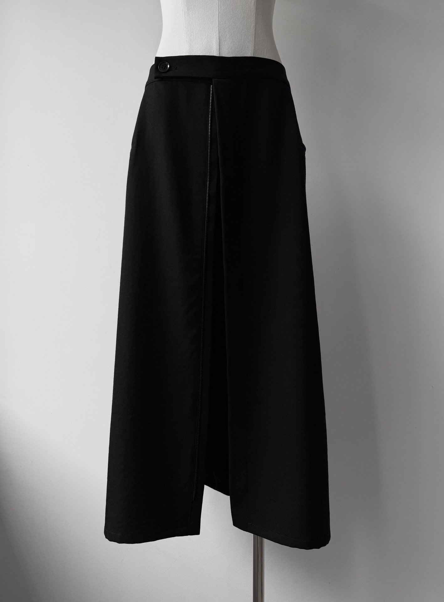 Yohji Yamamoto Noir 13SS Zip Long Skirt — back