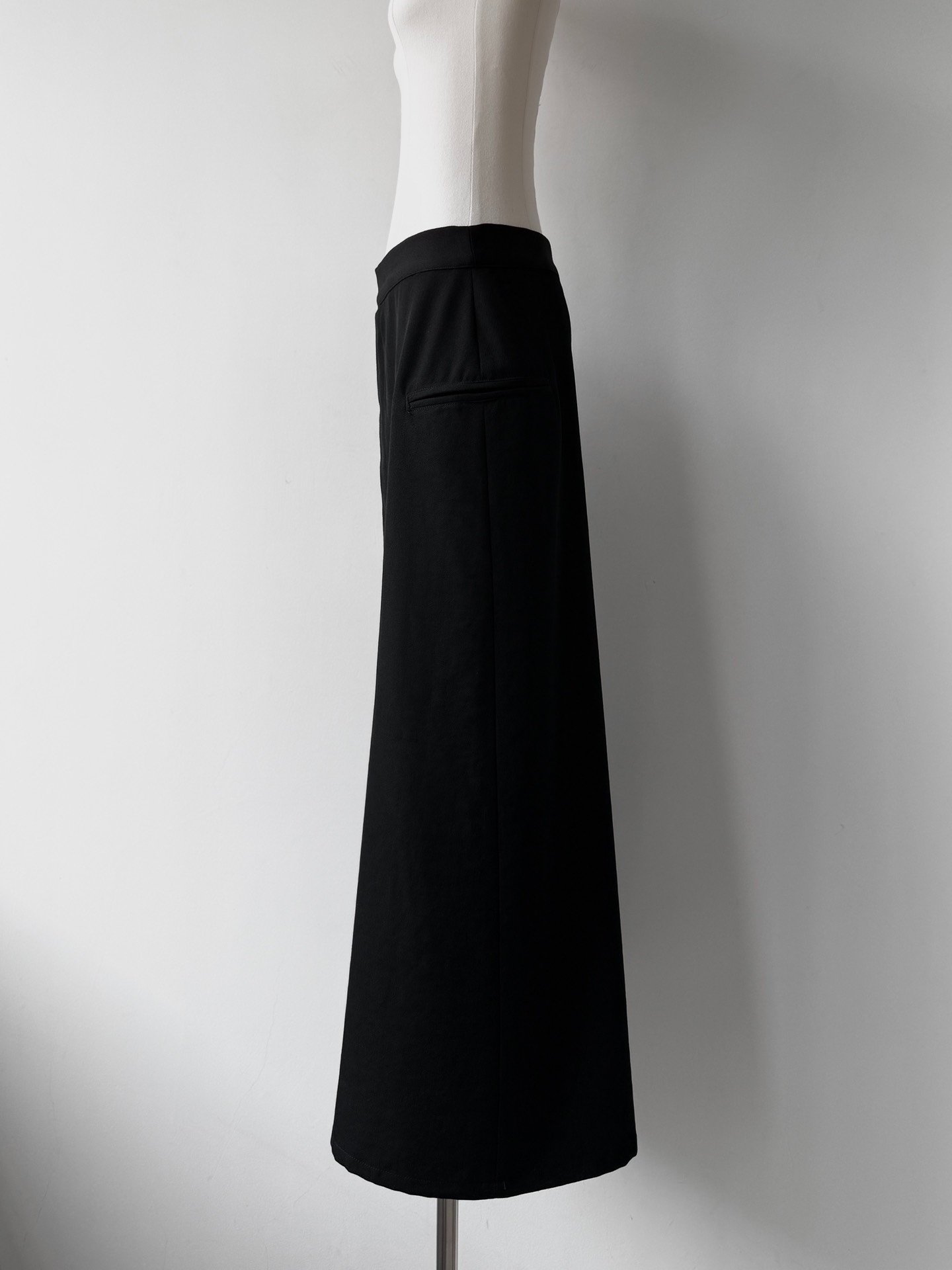 Yohji Yamamoto Noir 13SS Zip Long Skirt — front