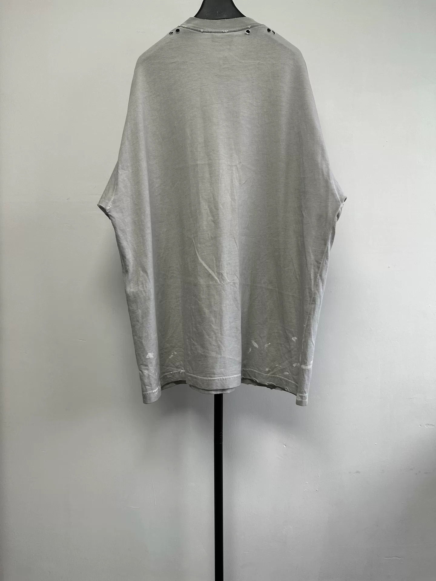 Balenciaga Oversized Red/Yellow Print T-shirt — front