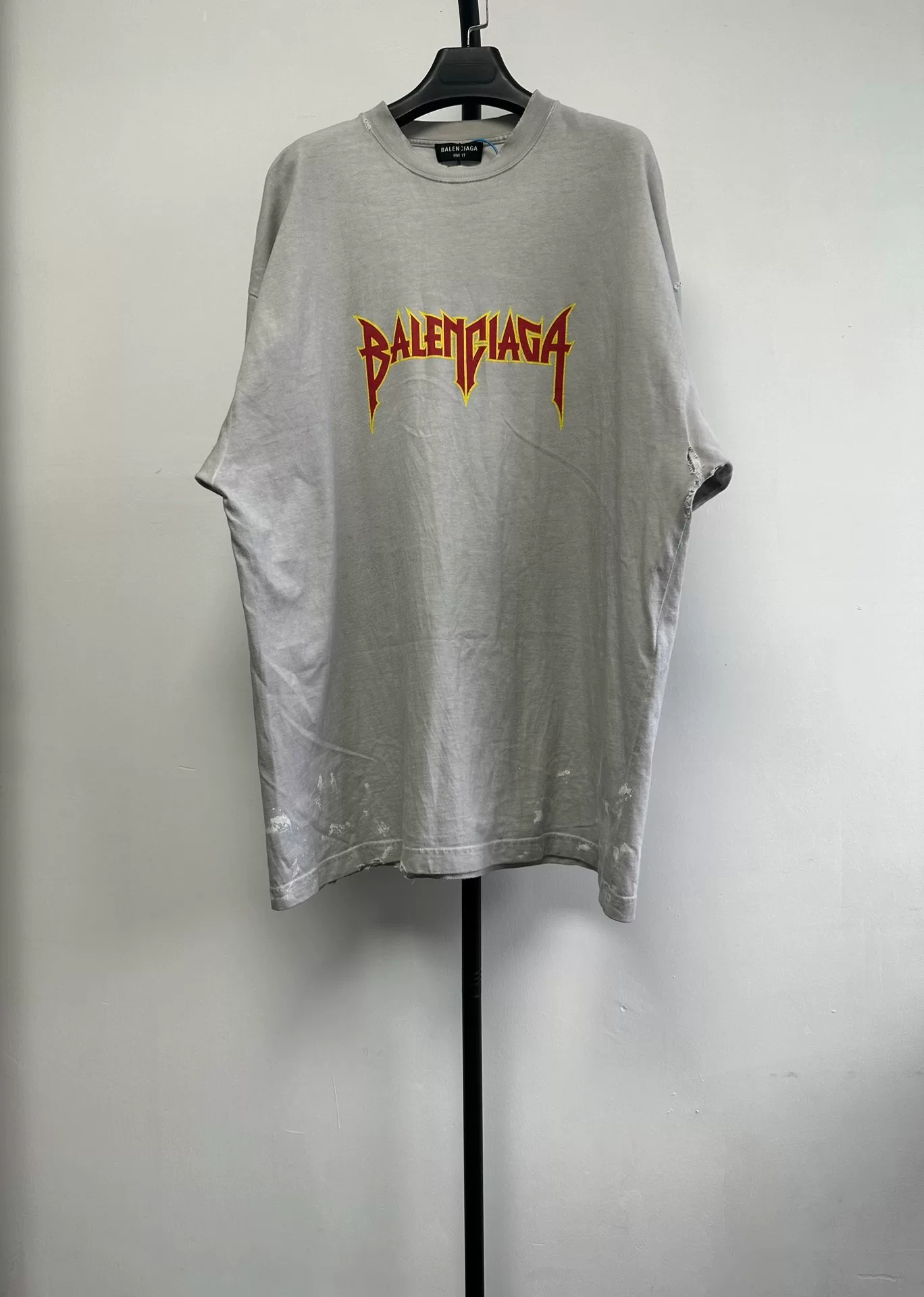 Balenciaga Oversized Red/Yellow Print T-shirt