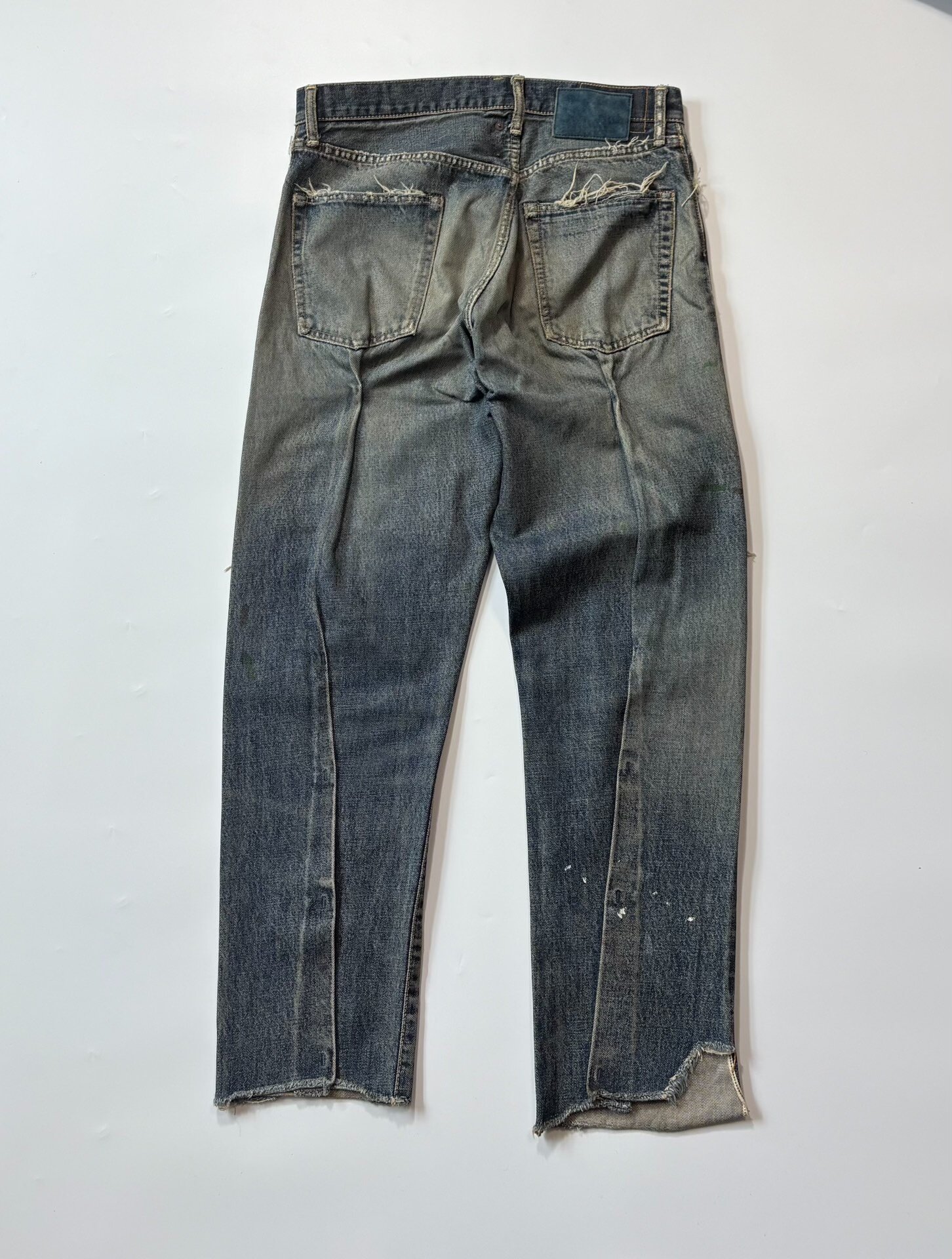 VISVIM JOURNEYMAN PANTS TACKED CRASH — front
