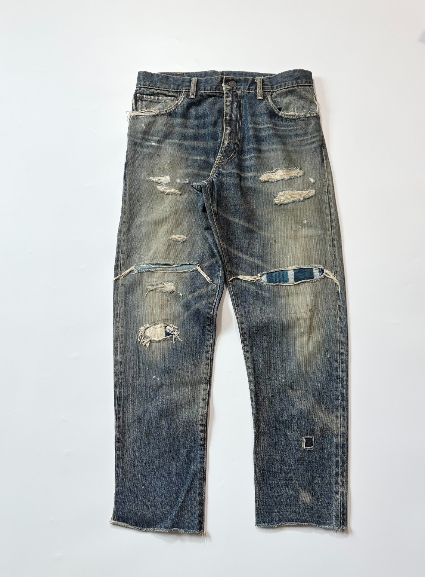 VISVIM JOURNEYMAN PANTS TACKED CRASH