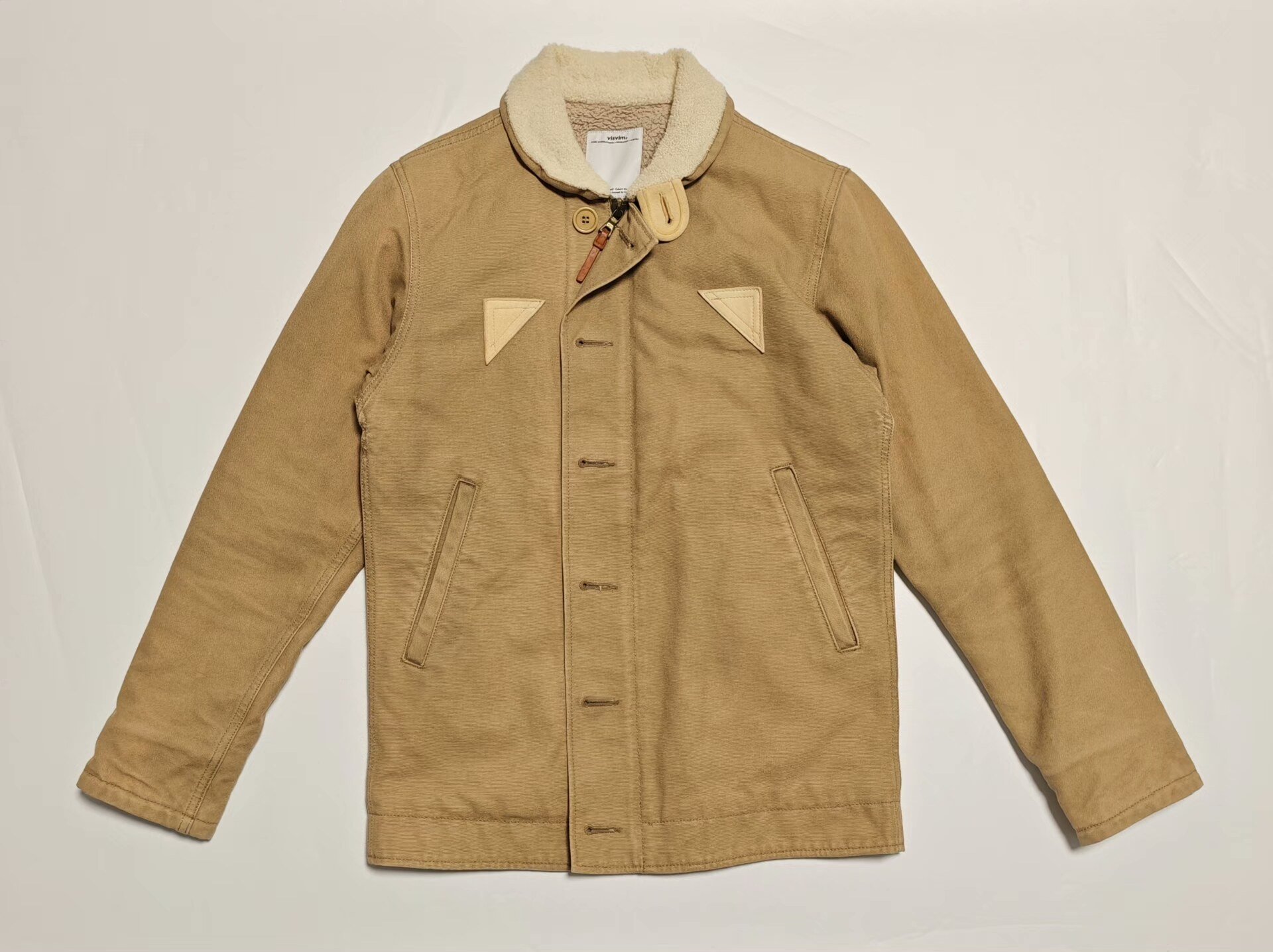 Visvim Shearling Collar Canvas Jacket