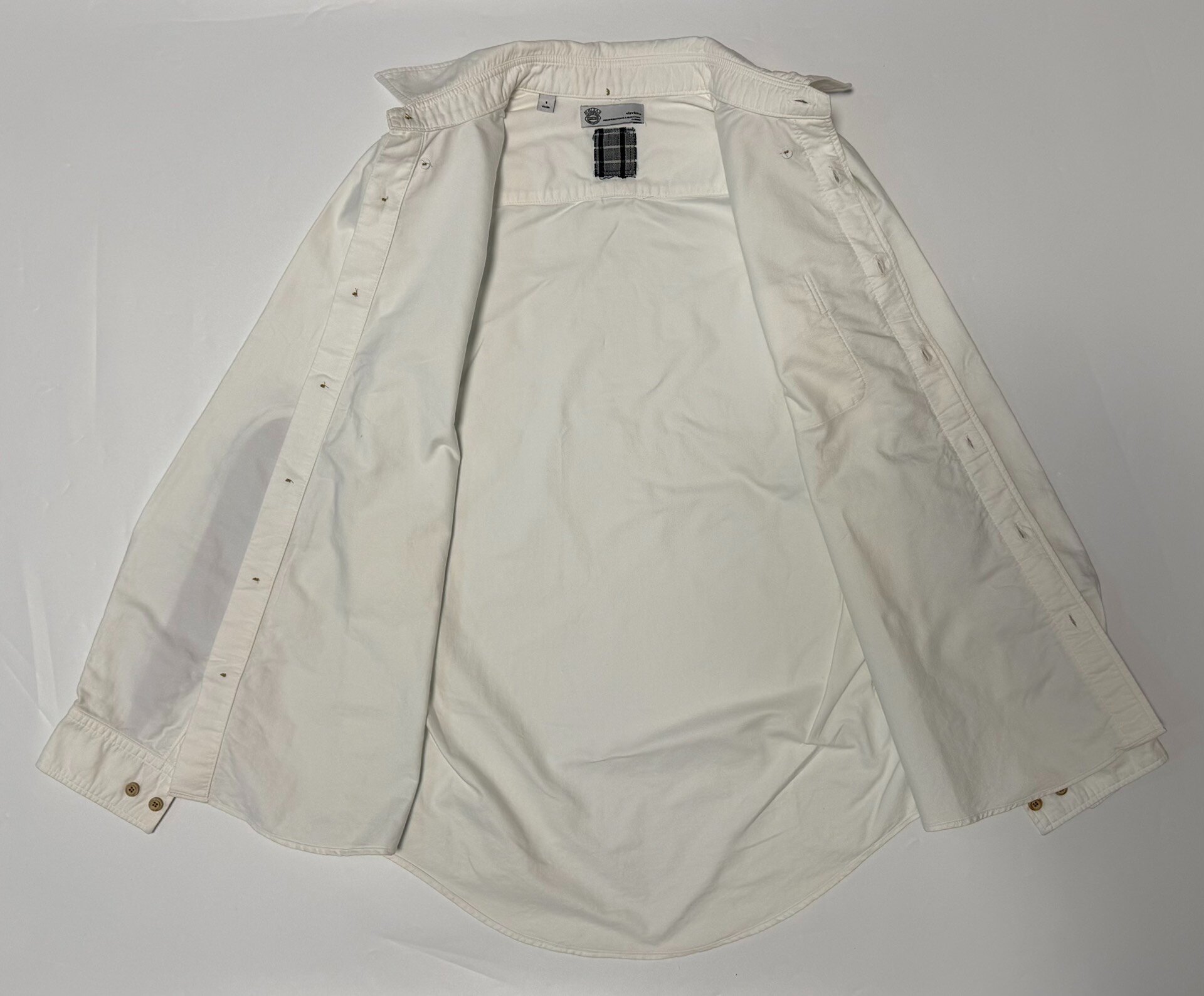 visvim Albacore White Oxford Shirt — back