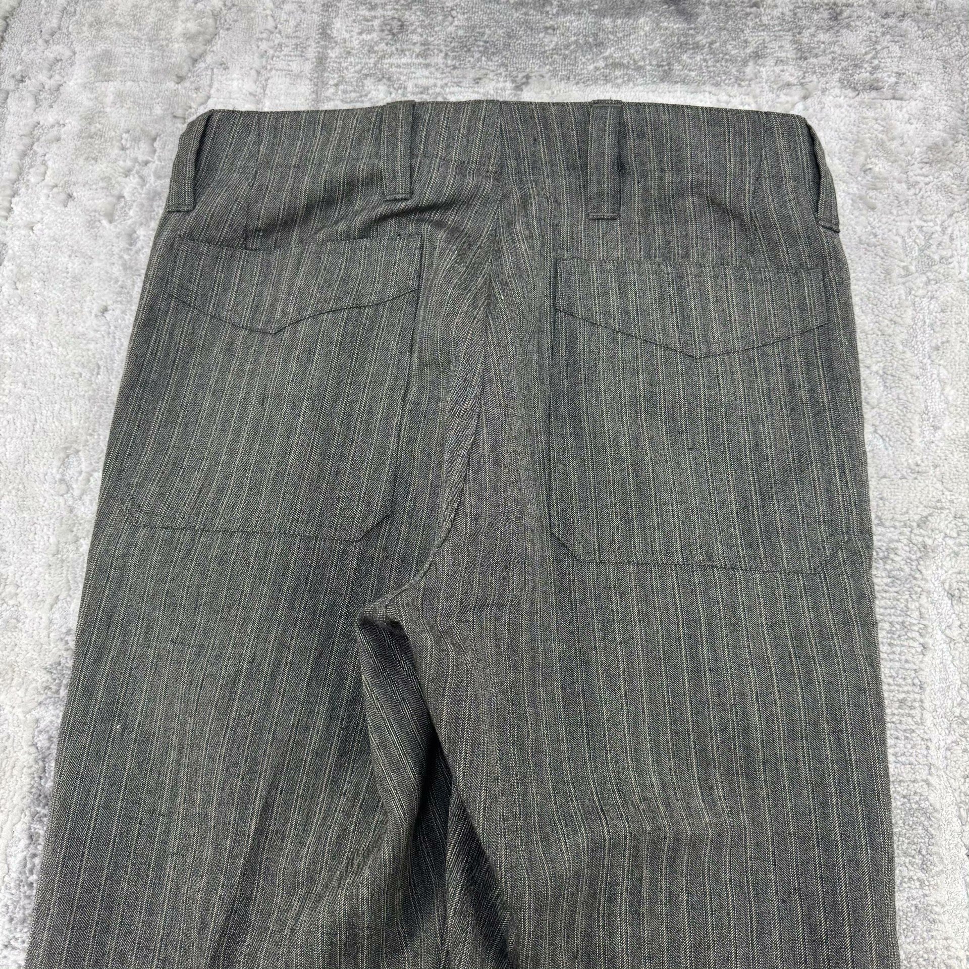 VISVIM 21SS Herringbone Straight-Leg Pants — back