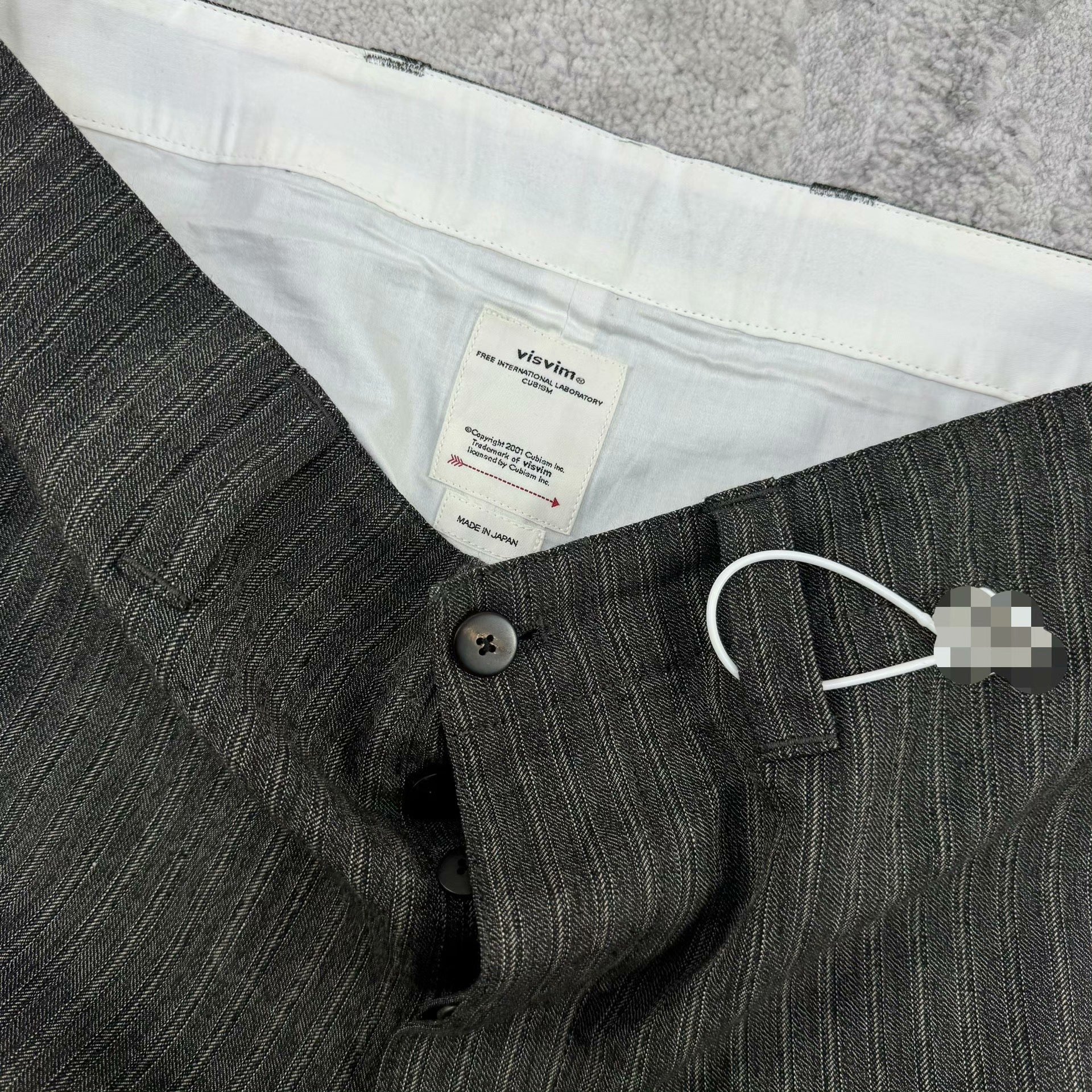 VISVIM 21SS Herringbone Straight-Leg Pants — front