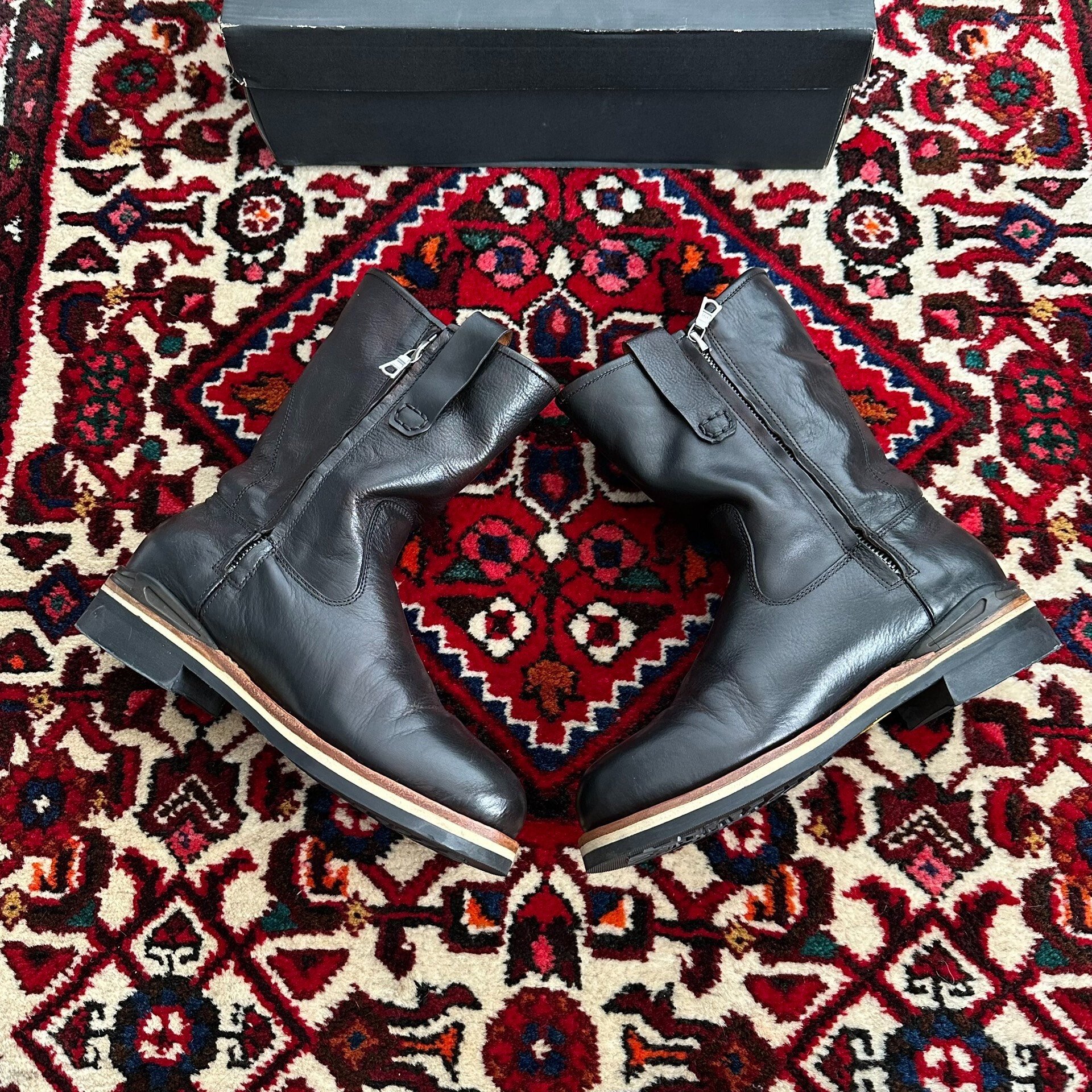 visvim 10SS Engineer Boots — label