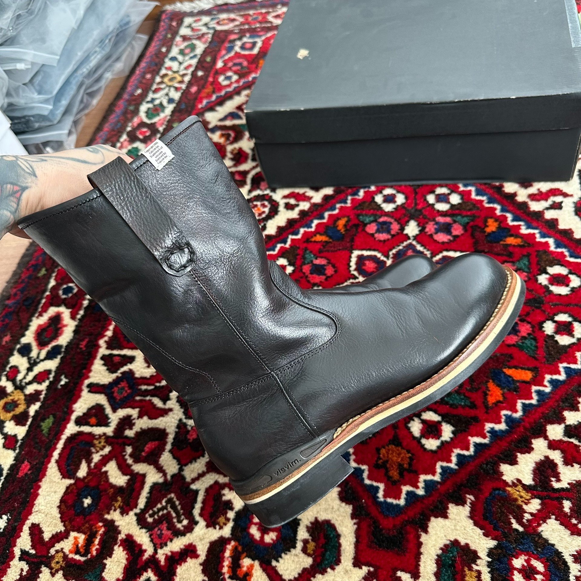 visvim 10SS Engineer Boots — back