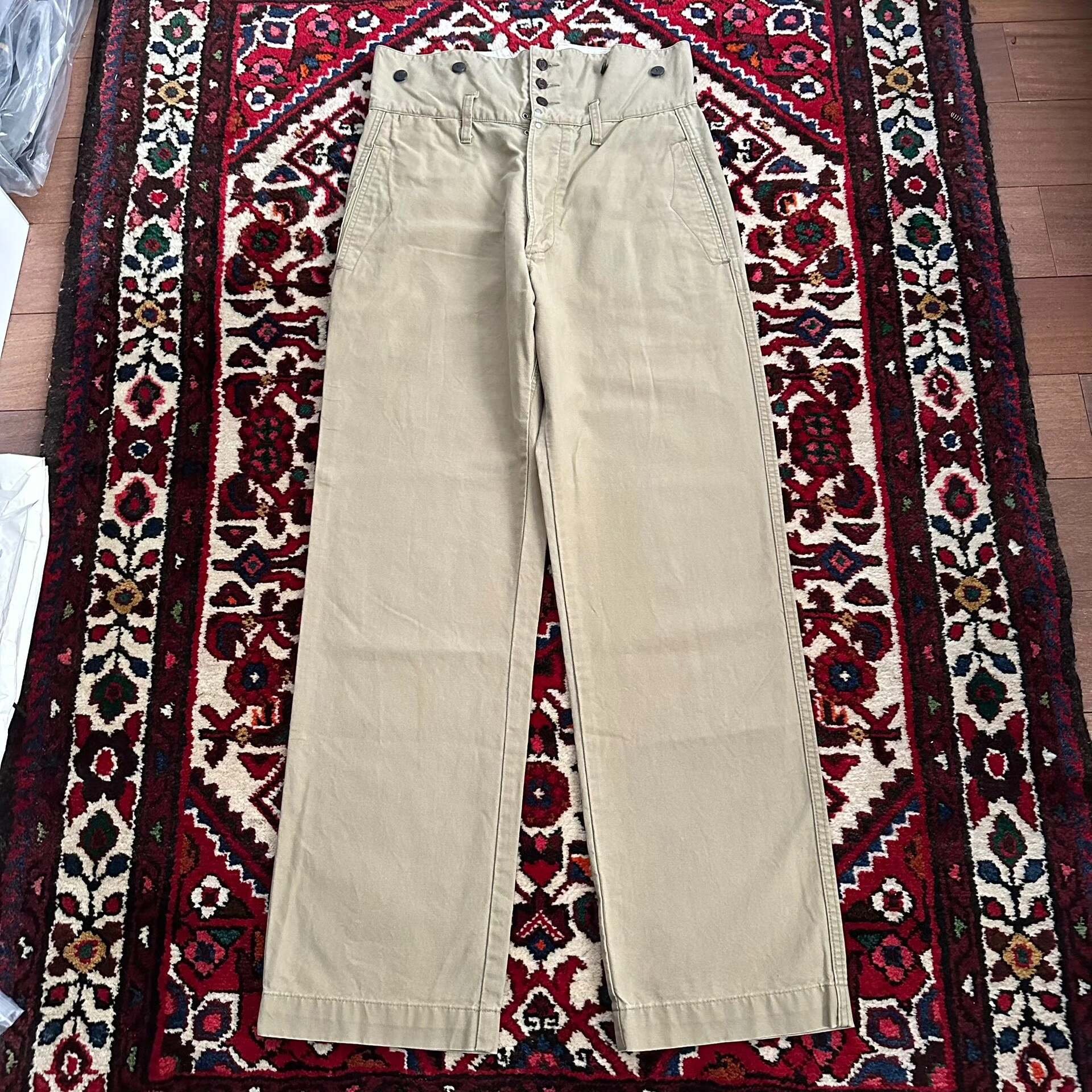 Visvim 16ss Beige Canvas Engineer Pants