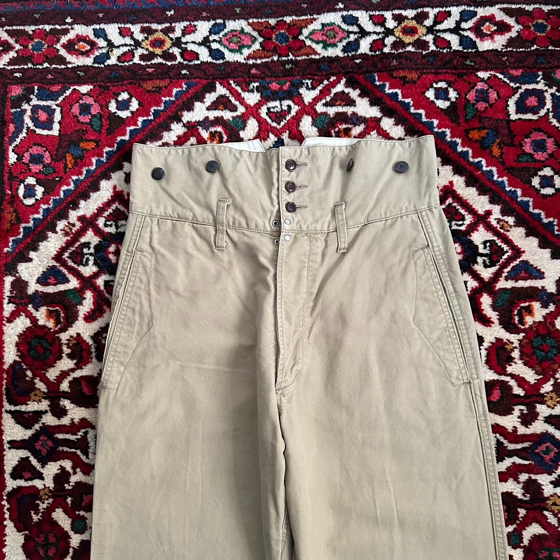 Visvim 16ss Beige Canvas Engineer Pants — back