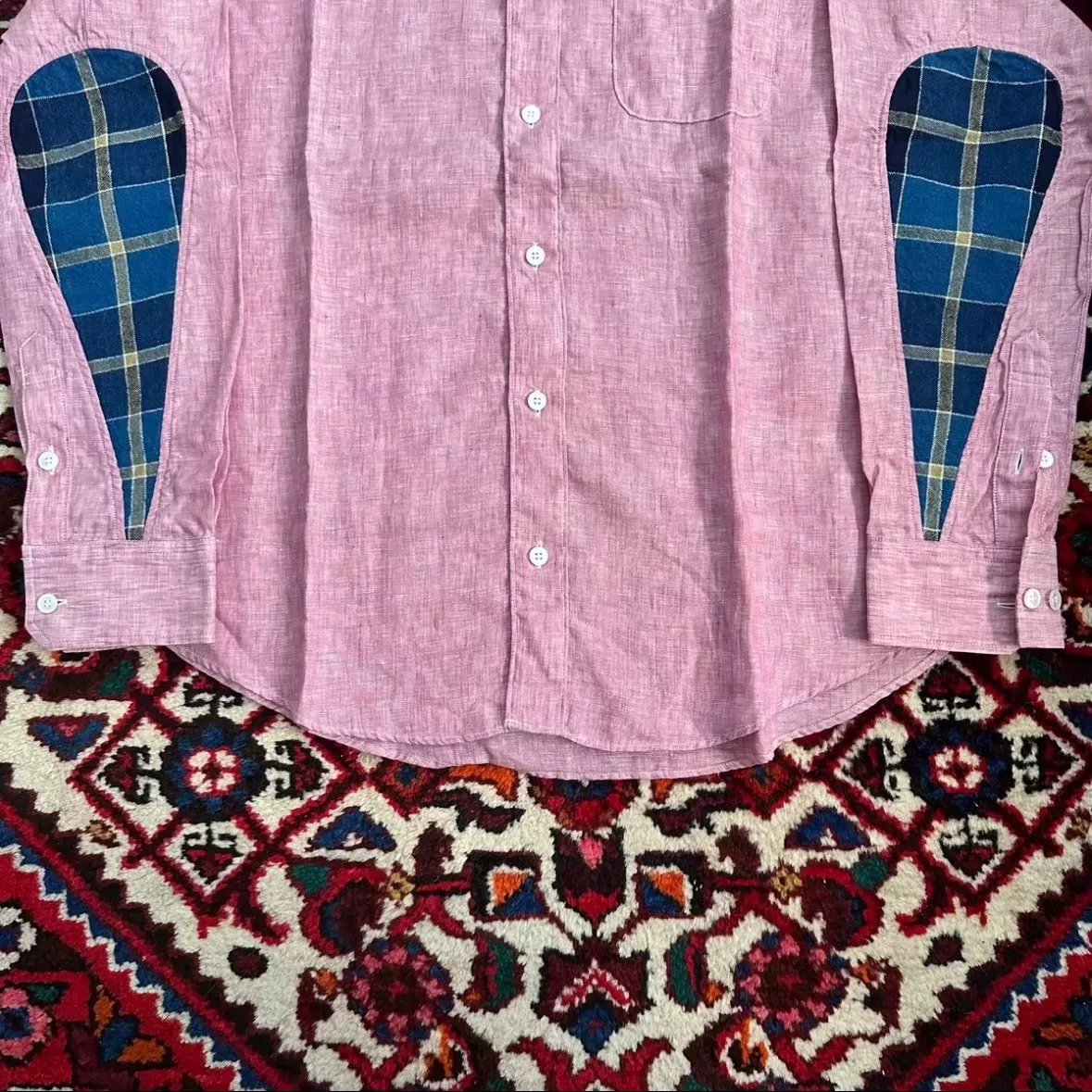 visvim 12ss ALBACORE Pink Shirt — back