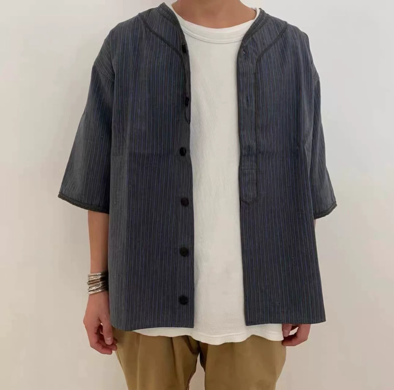 Visvim 21ss Dugout Baseball Shirt — detail