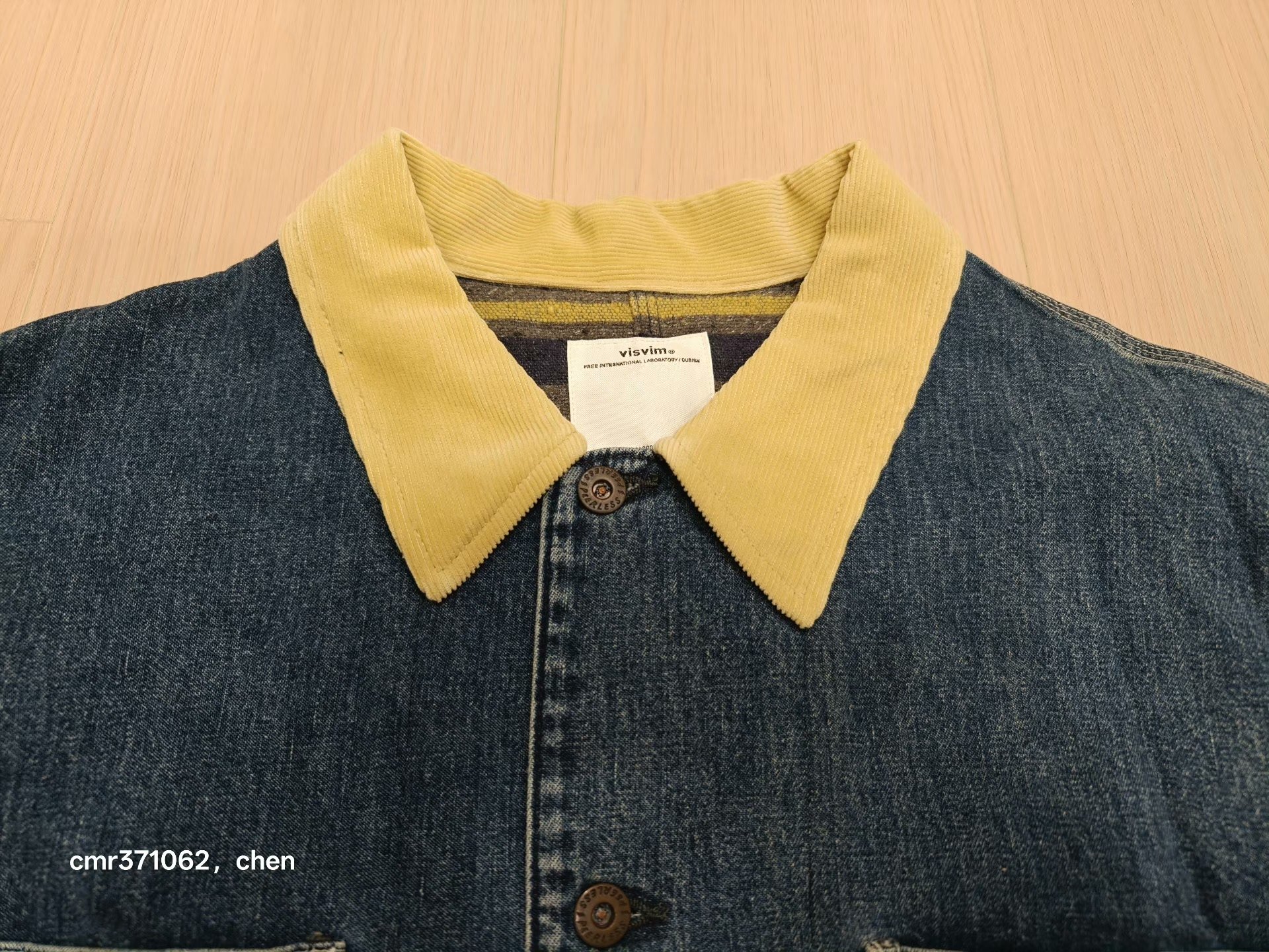 visvim 22AW Jumbo Coverall Denim Jacket — front