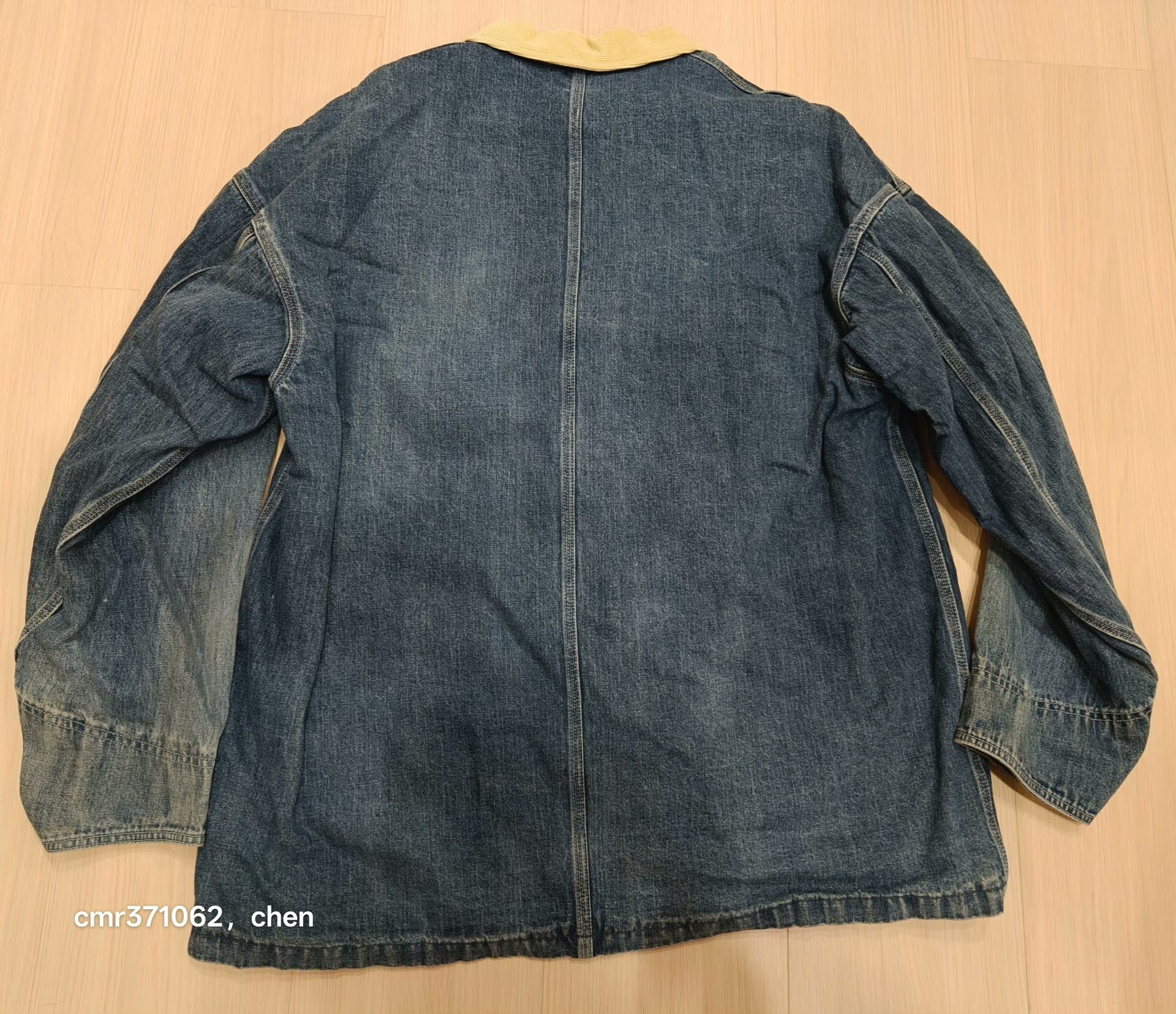 visvim 22AW Jumbo Coverall Denim Jacket — label