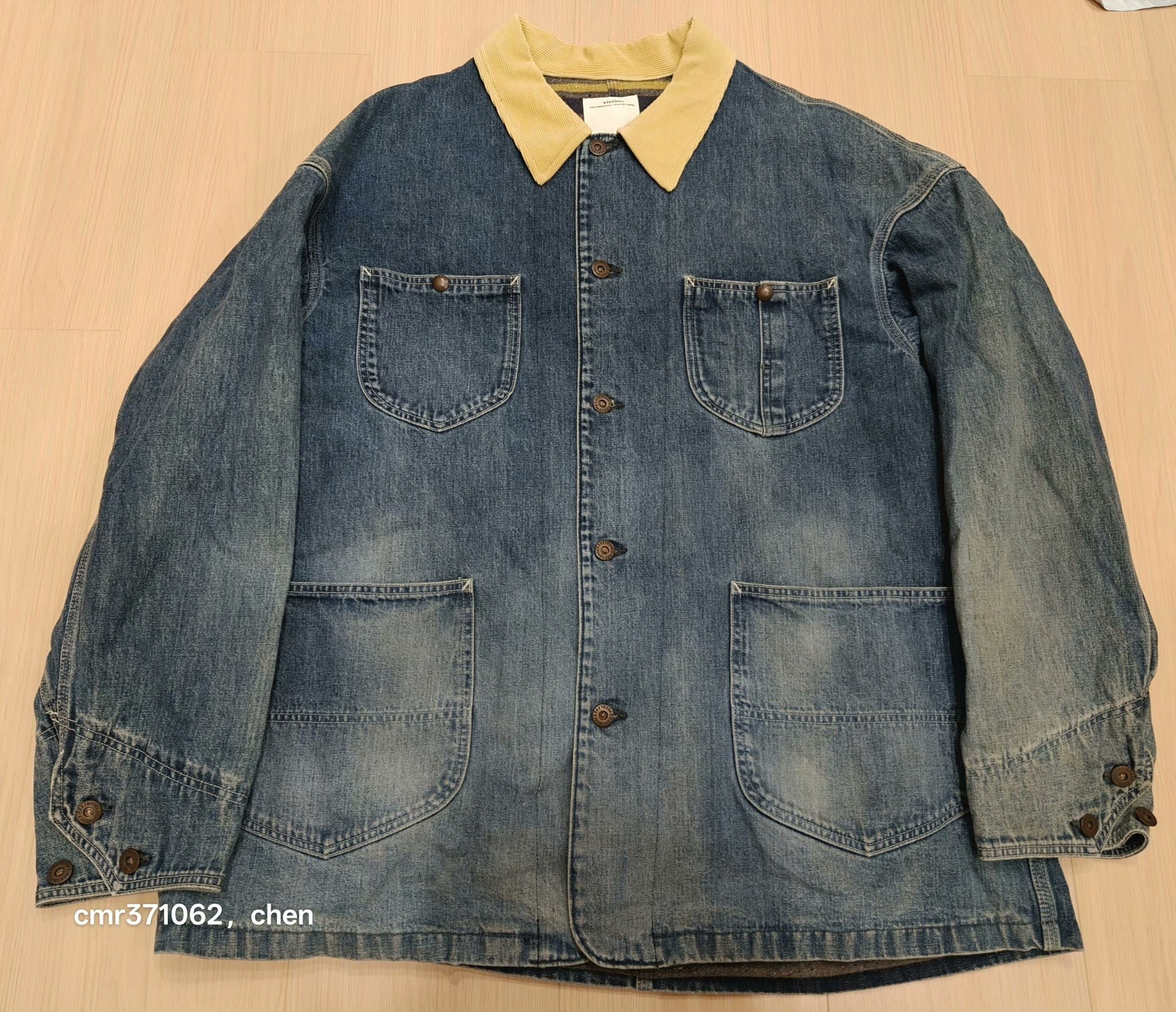 visvim 22AW Jumbo Coverall Denim Jacket