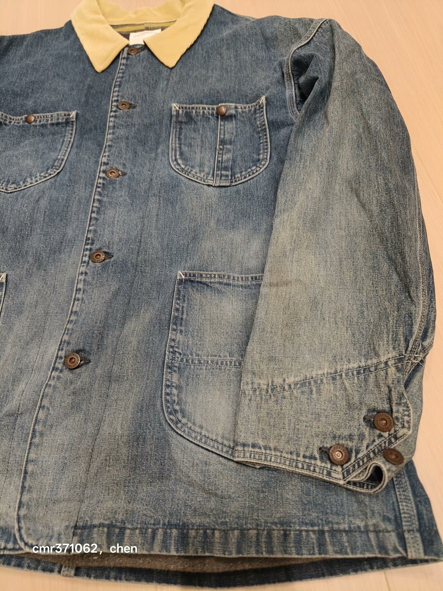 visvim 22AW Jumbo Coverall Denim Jacket — back