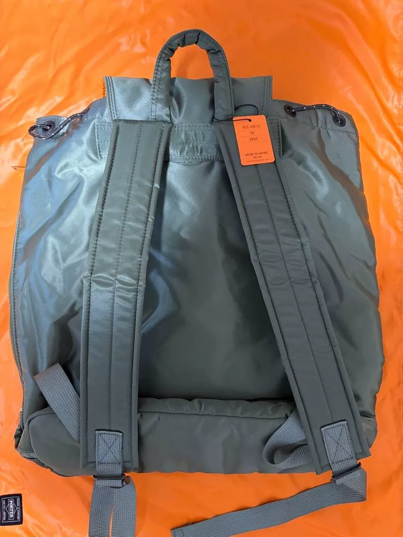 Porter Tanker Green Nylon Backpack — front