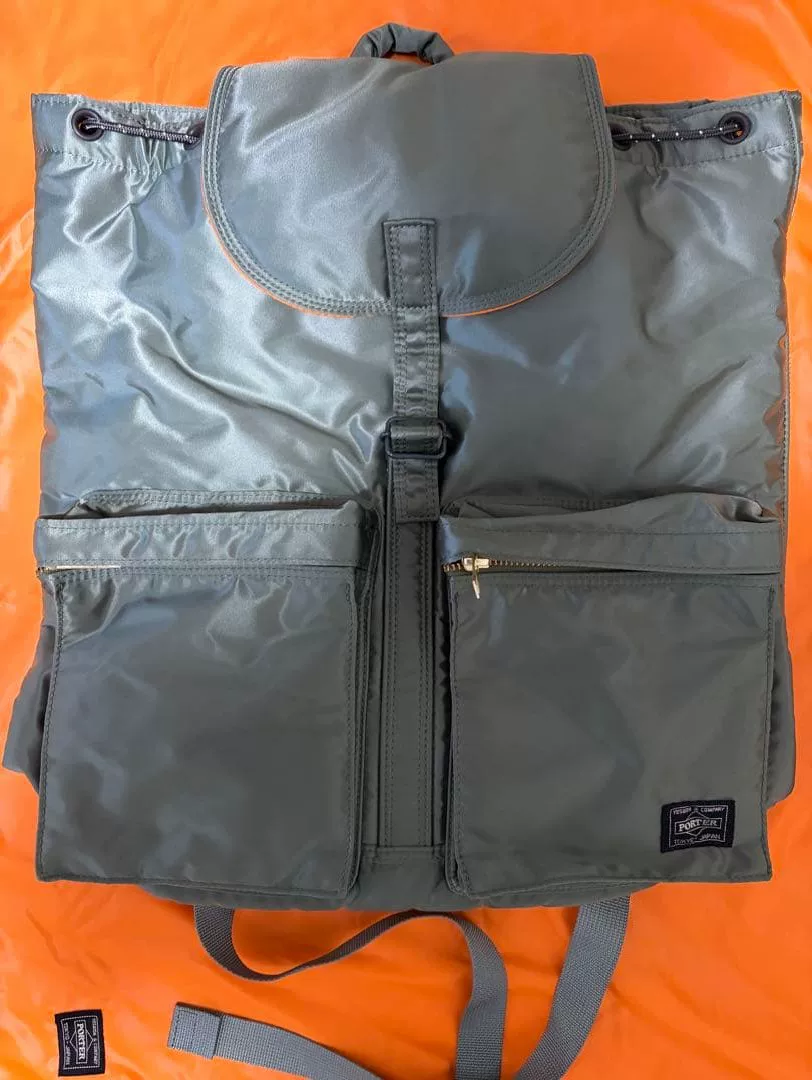 Porter Tanker Green Nylon Backpack