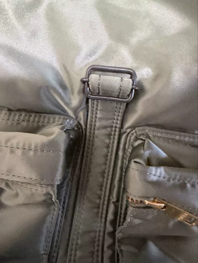 Porter Tanker Green Nylon Backpack — detail