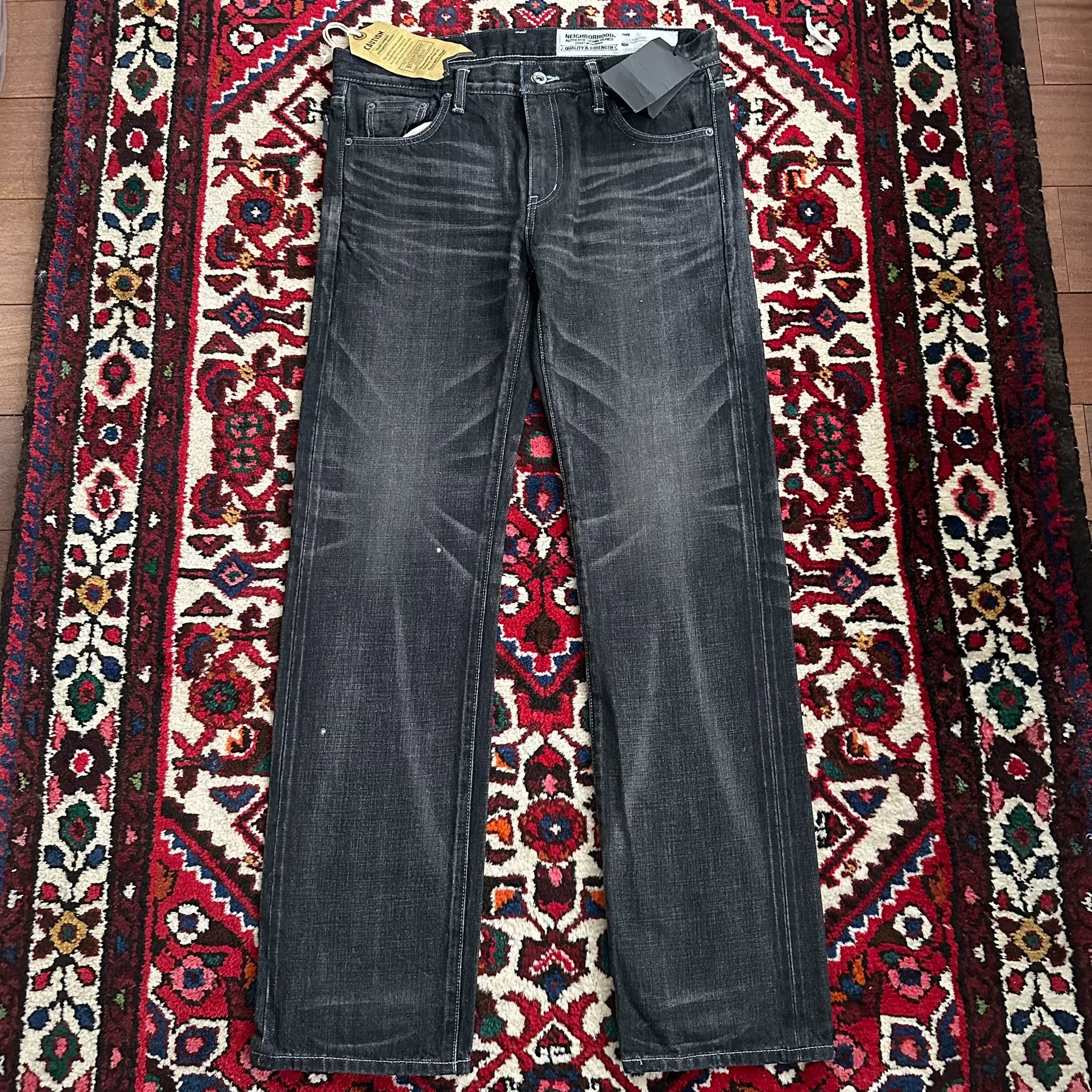 Neighborhood 15AW Black Narrow Jeans M