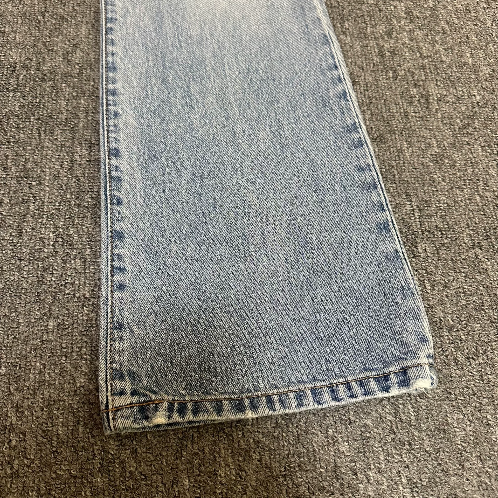 Celine Light Blue Washed Flared Jeans — back