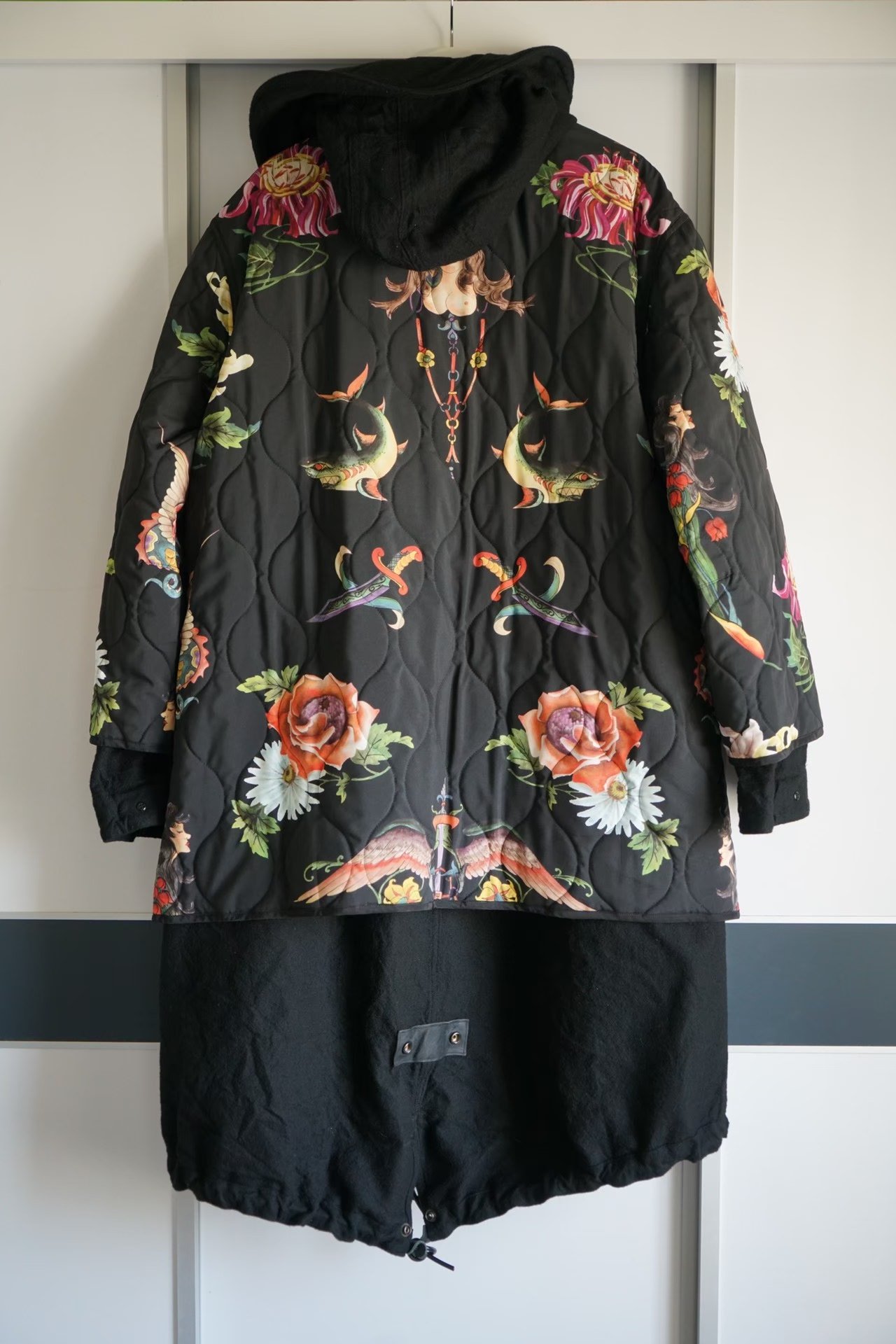 Yohji Yamamoto 03AW Double-Sided Tattoo Coat — front