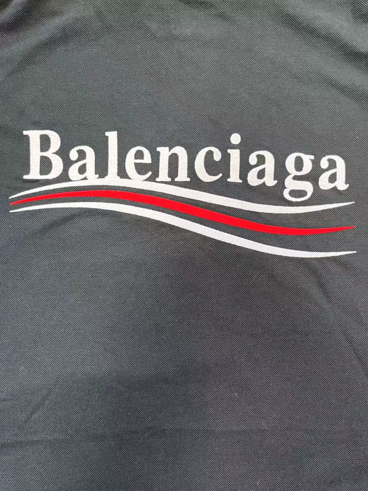 Balenciaga Men's Logo Short-Sleeve Polo — back
