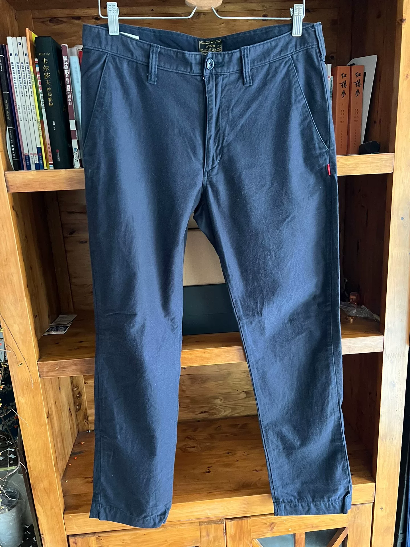 WTAPS Skinny Indigo Dyed Cargo Pants — front