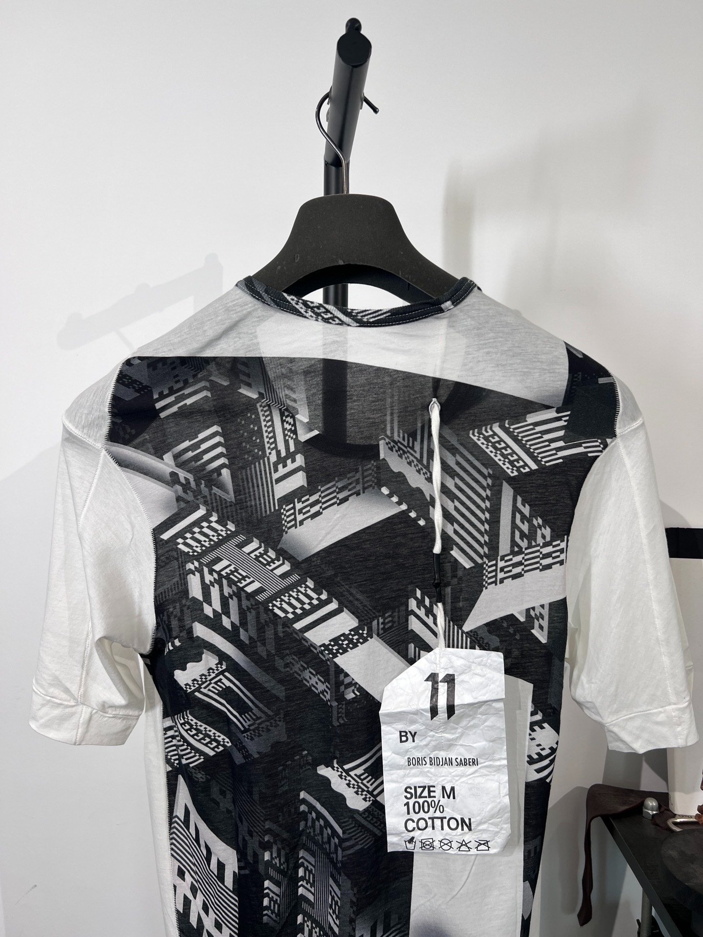 Boris Bidjan Saberi 11by bbs TS3F Geometric T-Shirt — detail