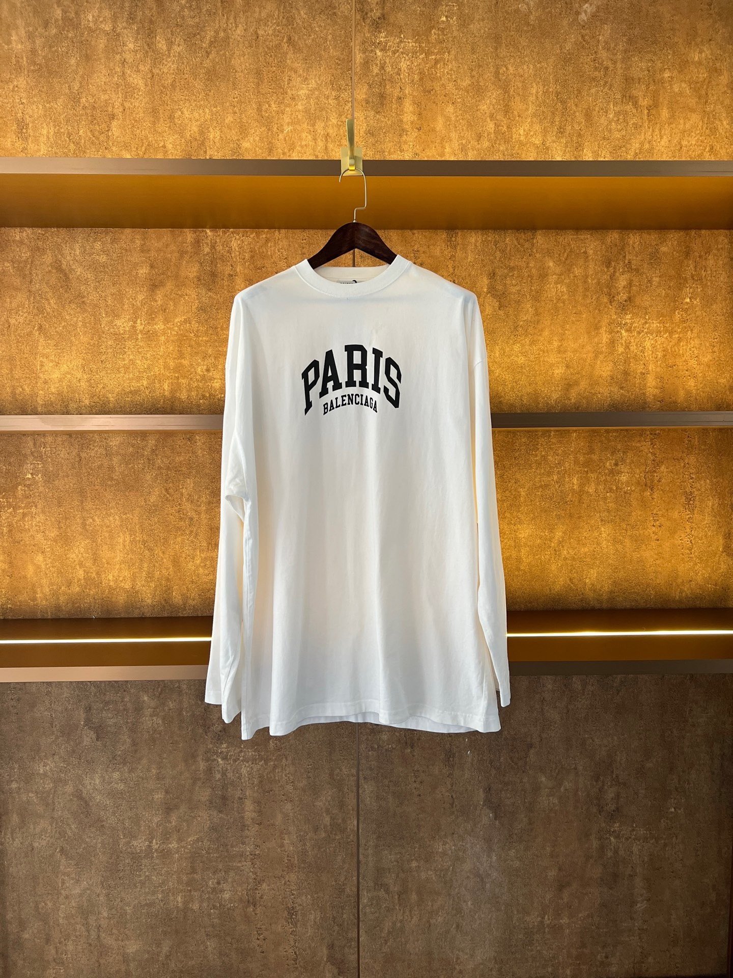 Balenciaga Limited Oversized White Long-Sleeve Top