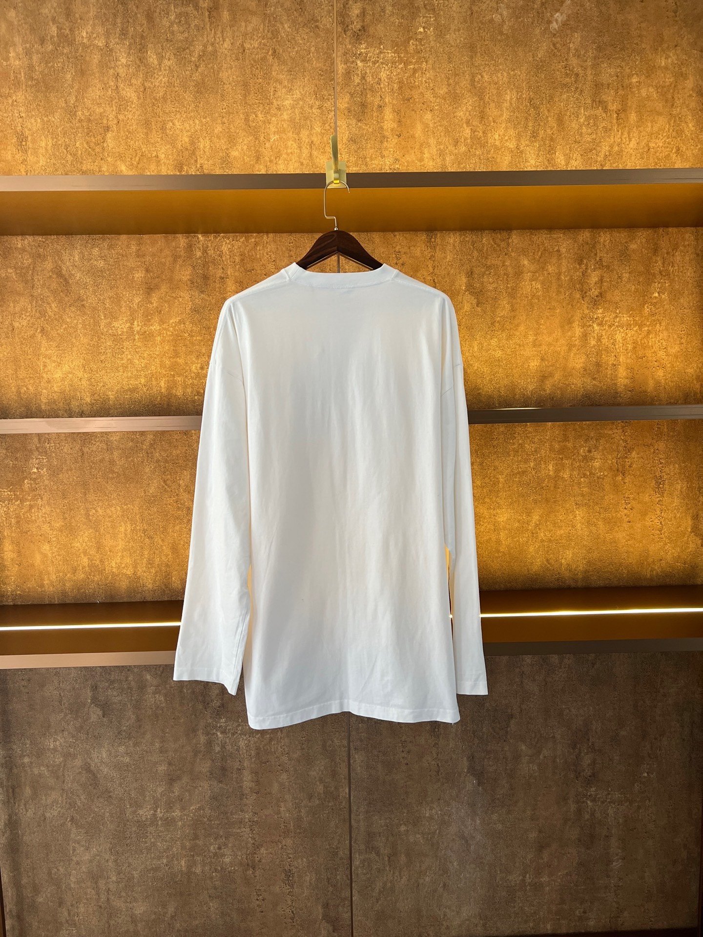 Balenciaga Limited Oversized White Long-Sleeve Top — front