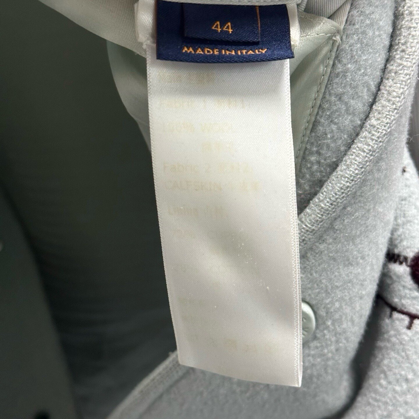 Louis Vuitton Green Devil Eye Embroidered Jacket — label