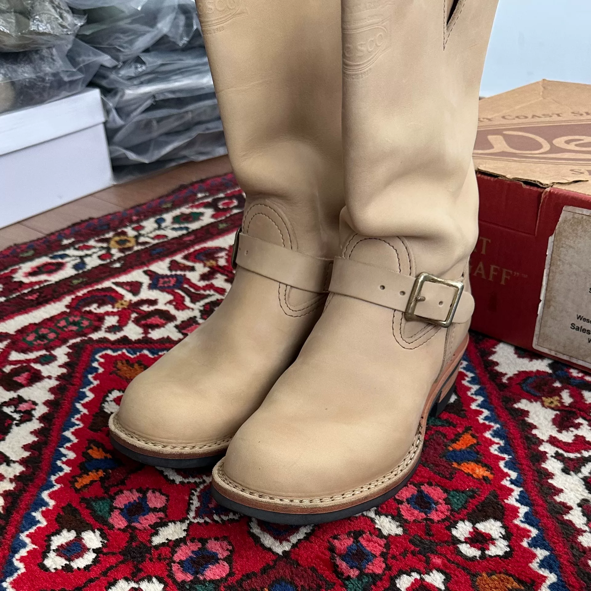 Wesco Boss Engineer Boots — back