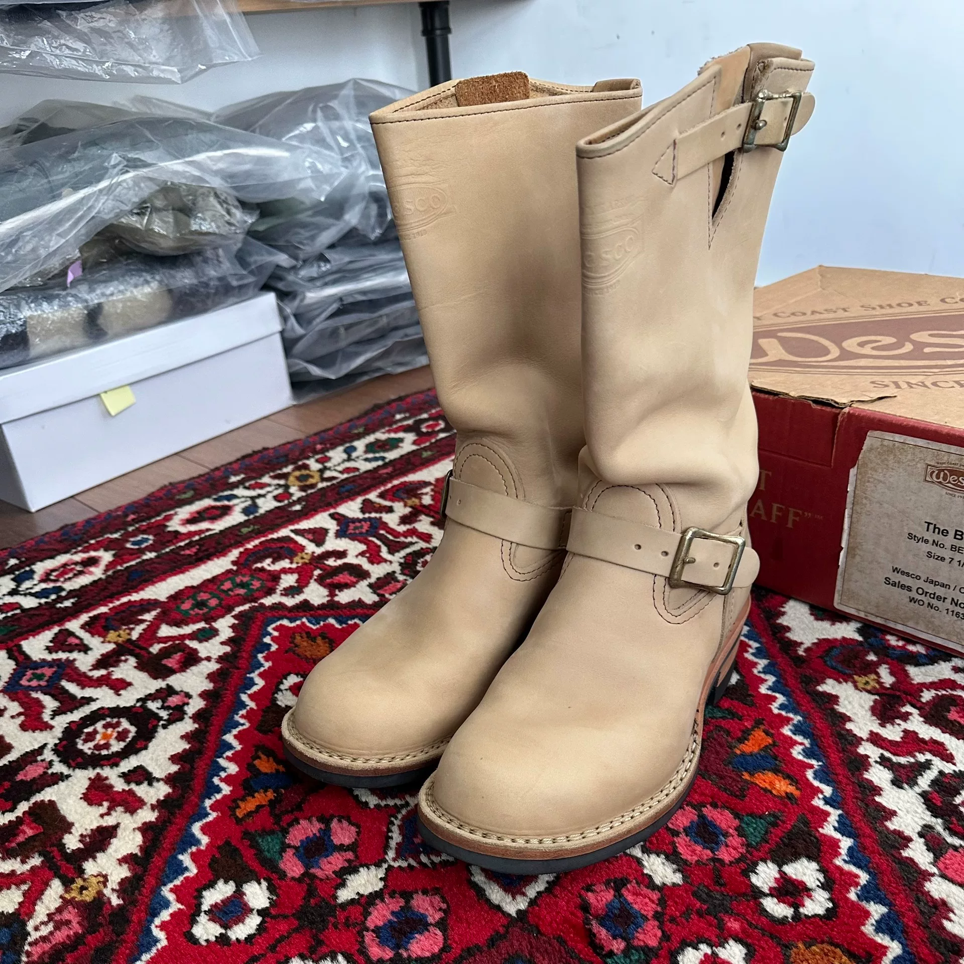 Wesco Boss Engineer Boots — label