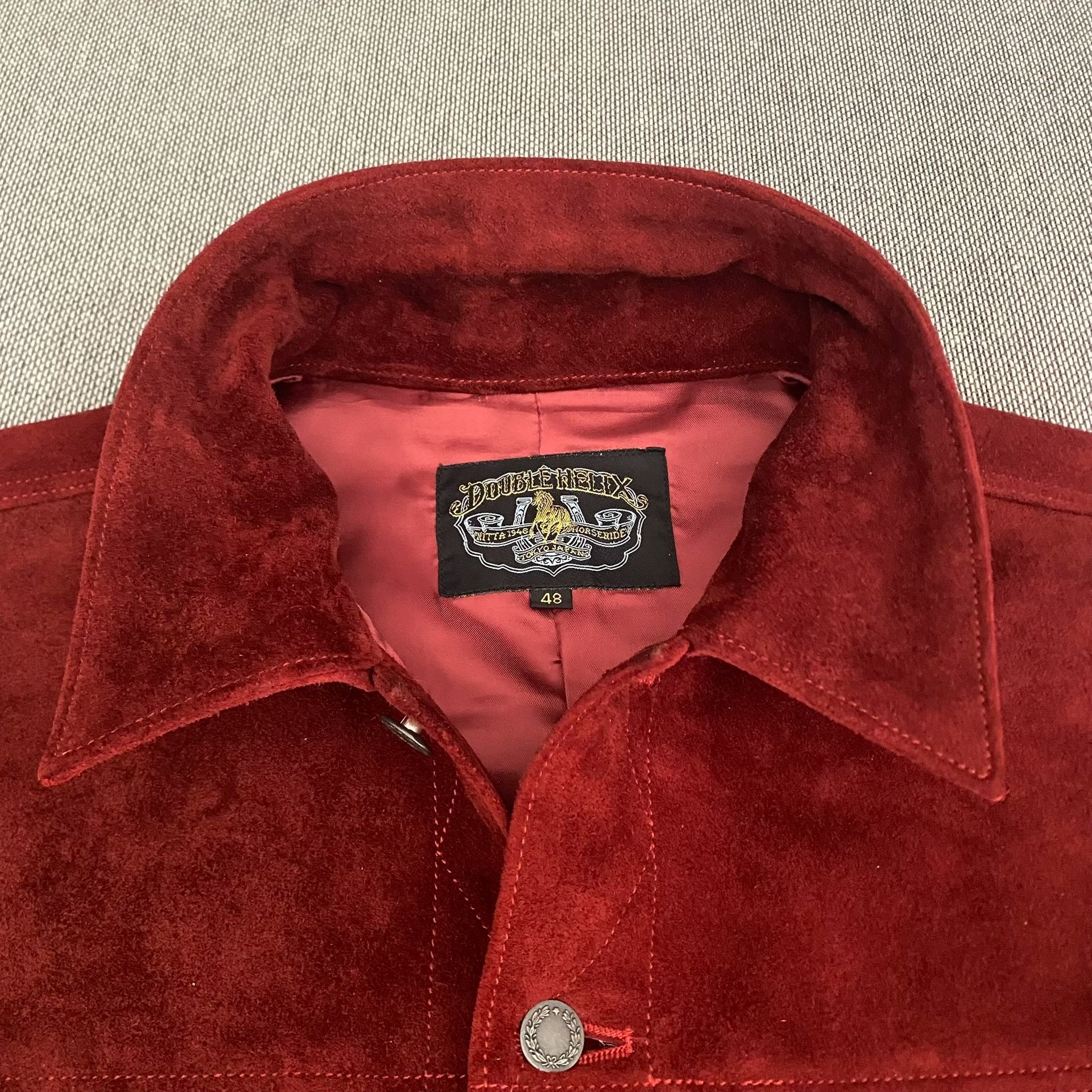 Double Helix Storm Rider Horsehide Jacket — detail