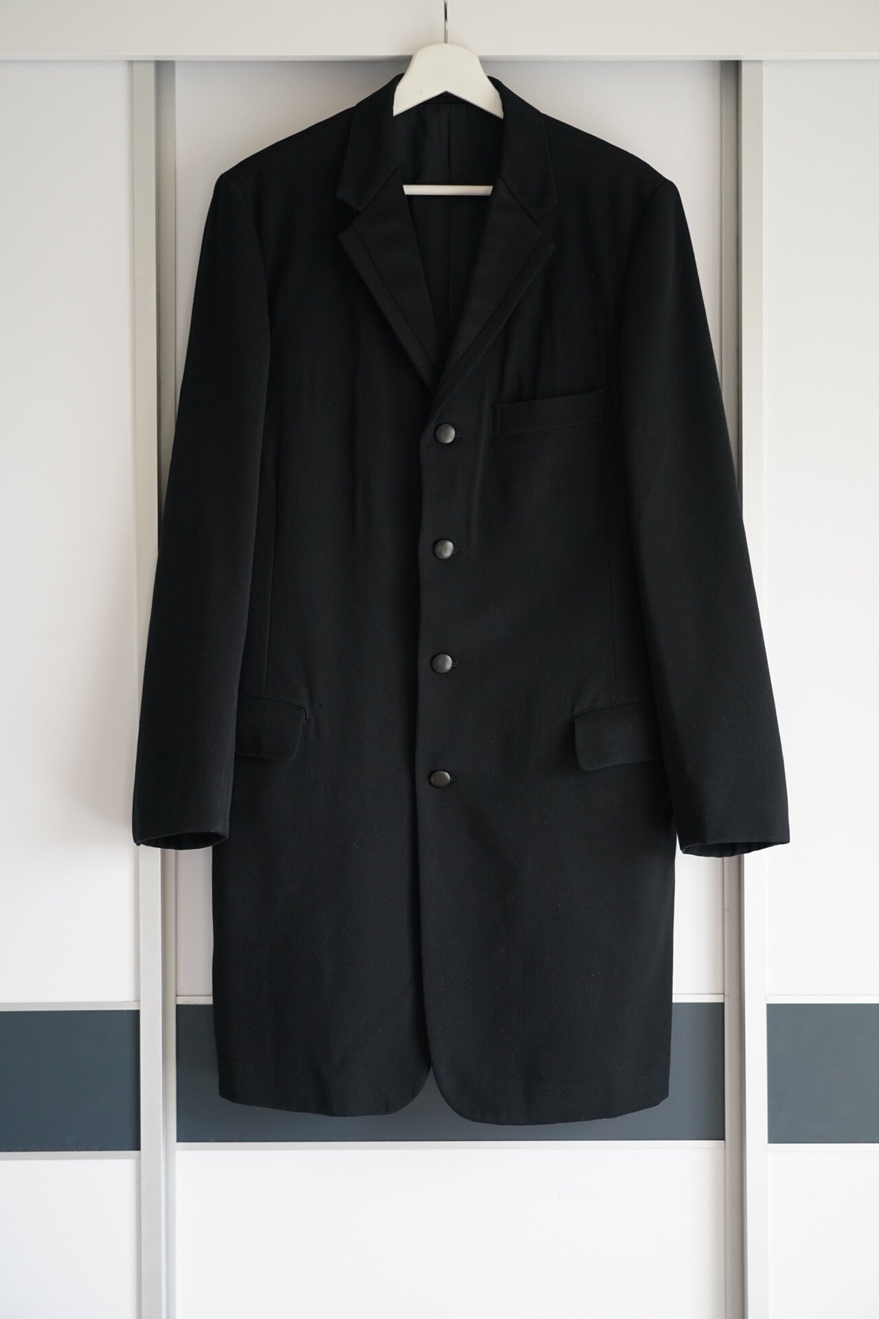Yohji Yamamoto 97AW Silk Collar Coat