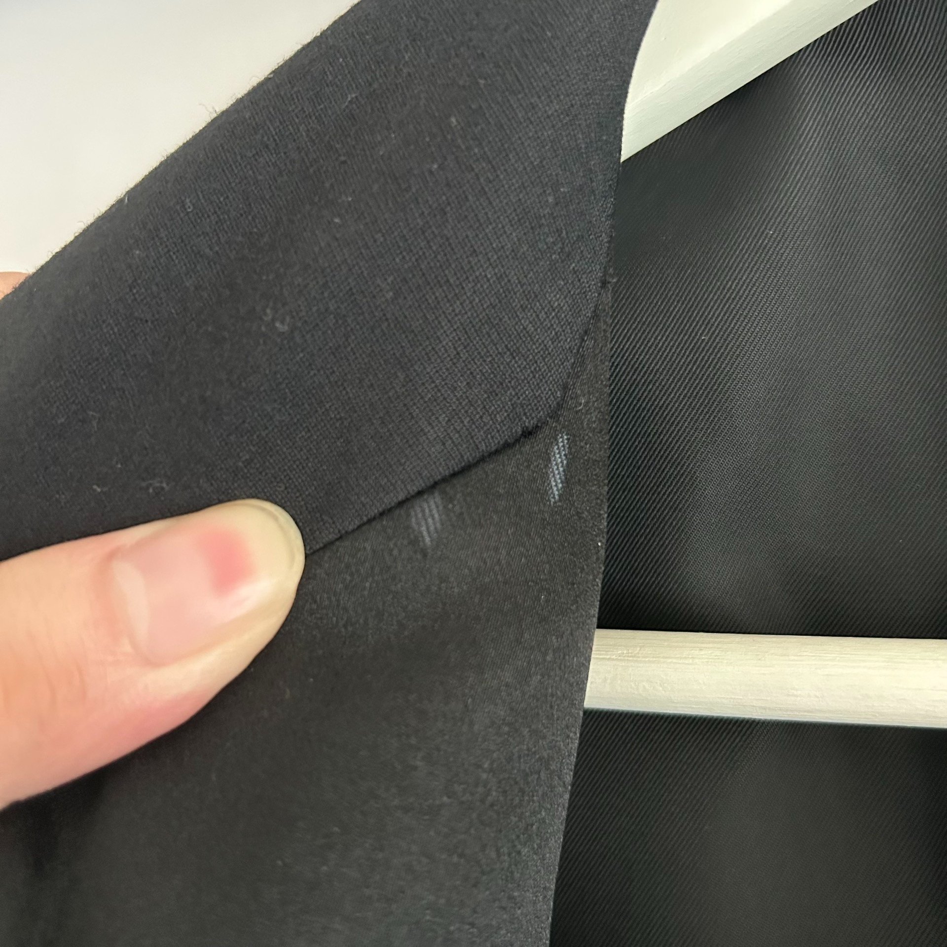 Yohji Yamamoto 97AW Silk Collar Coat — label