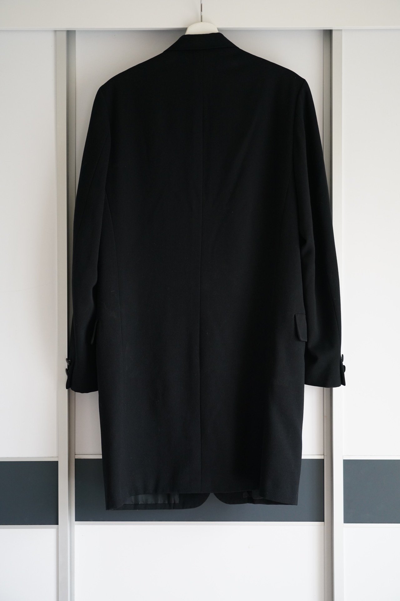 Yohji Yamamoto 97AW Silk Collar Coat — front