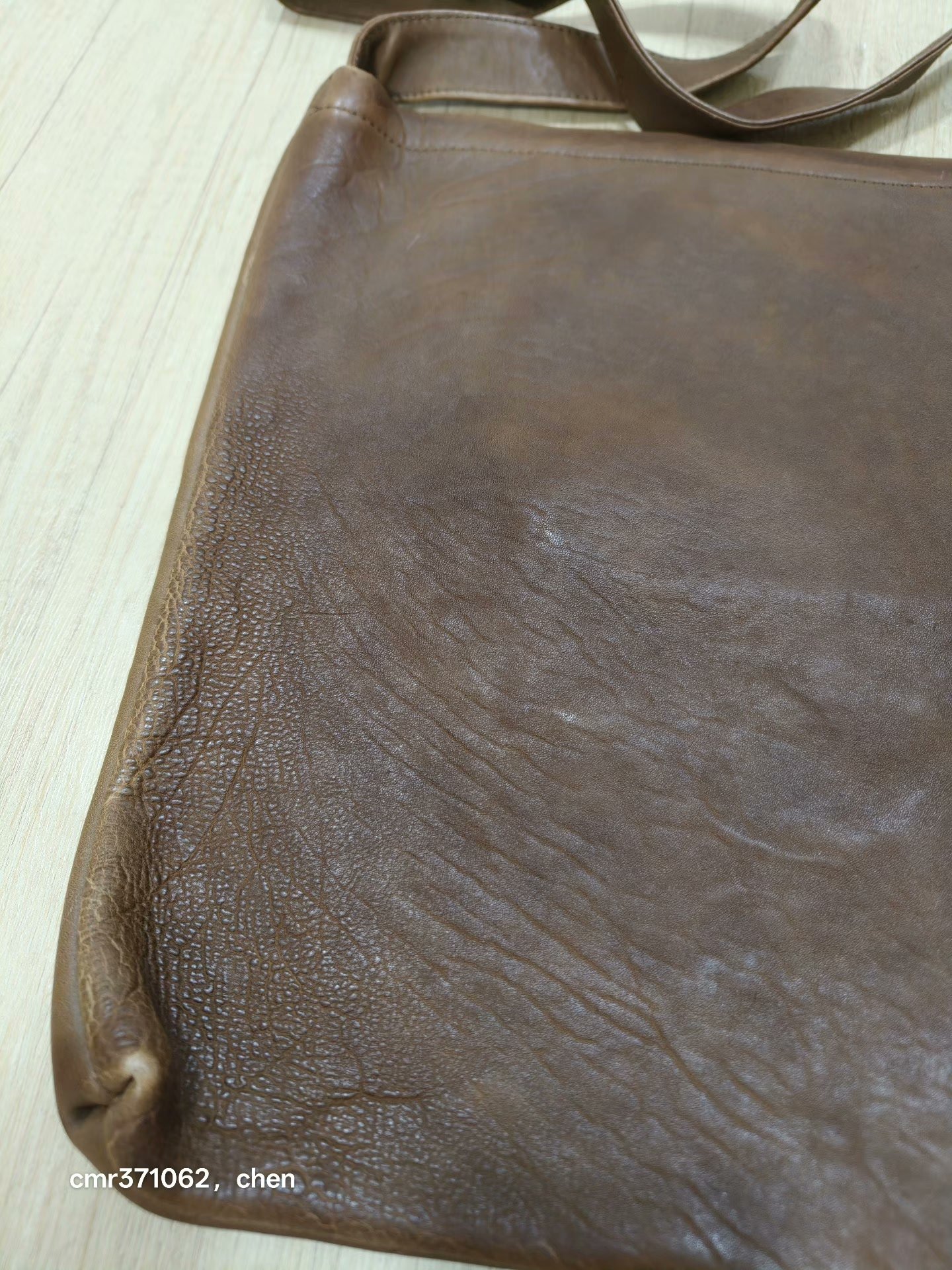 VISVIM 24AW Leather Record Bag DMGD — back