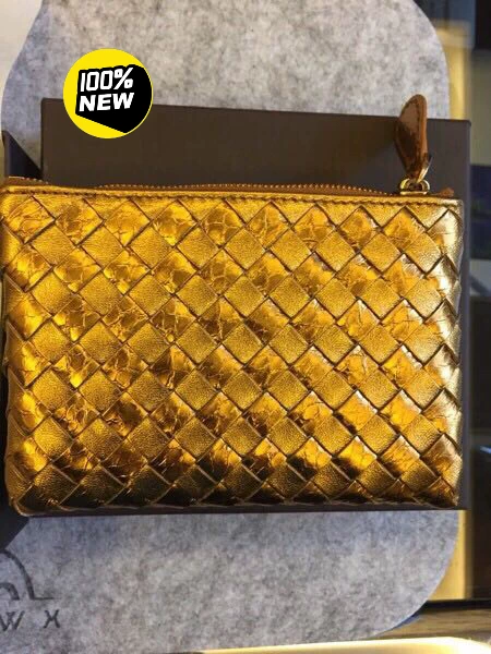 Bottega Veneta Gold Coin Purse