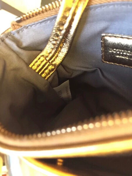 Bottega Veneta Gold Coin Purse — detail