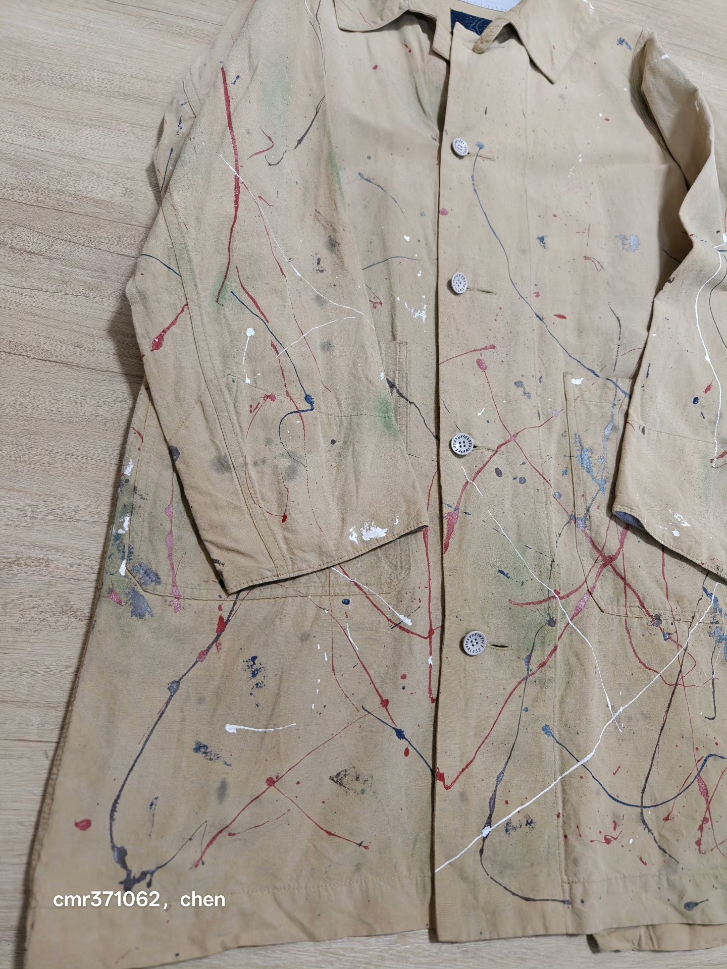VISVIM 18 ICT Grease Monkey Coat — detail