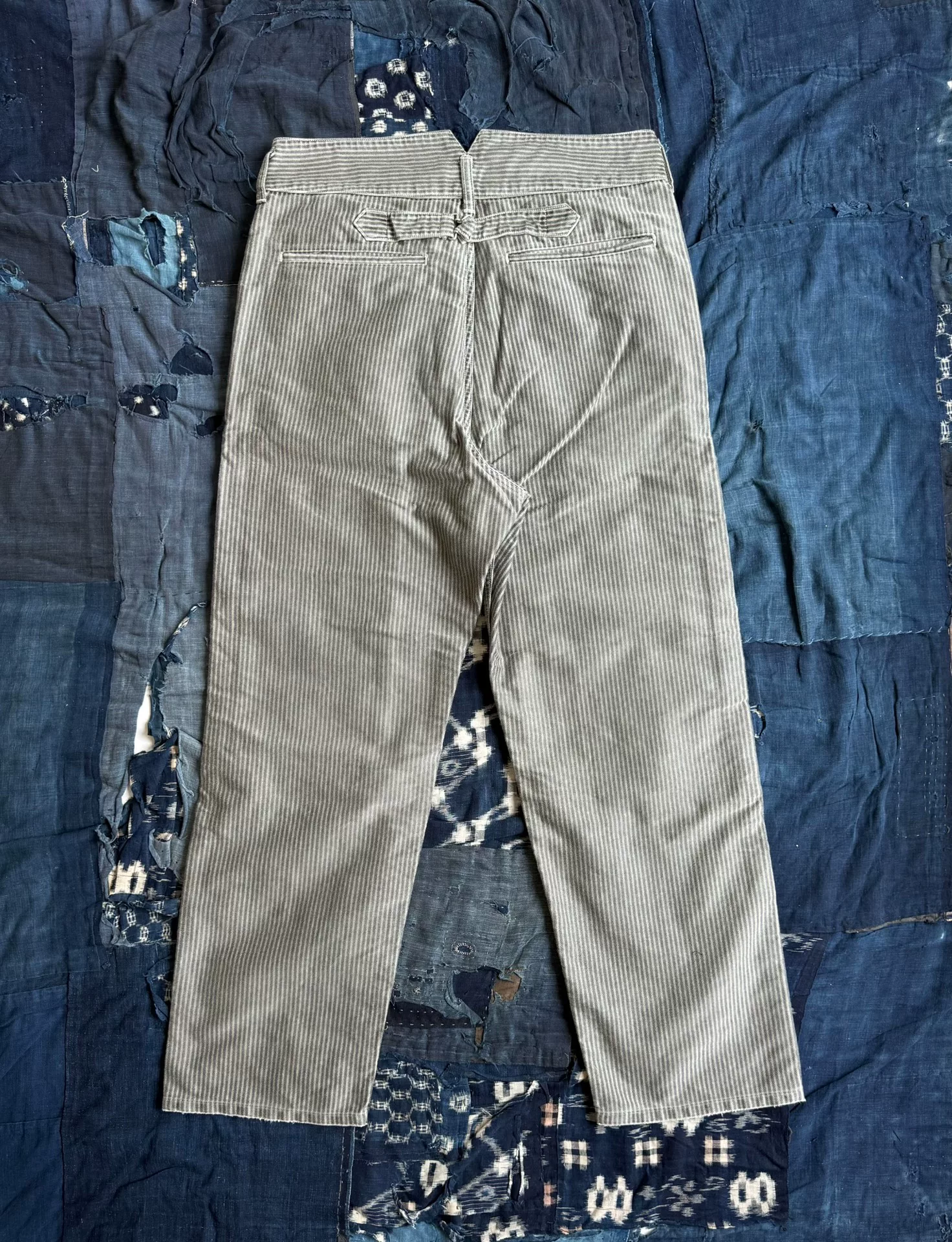 VISVIM 25AW Pastoral Striped Moleskin Pants — front