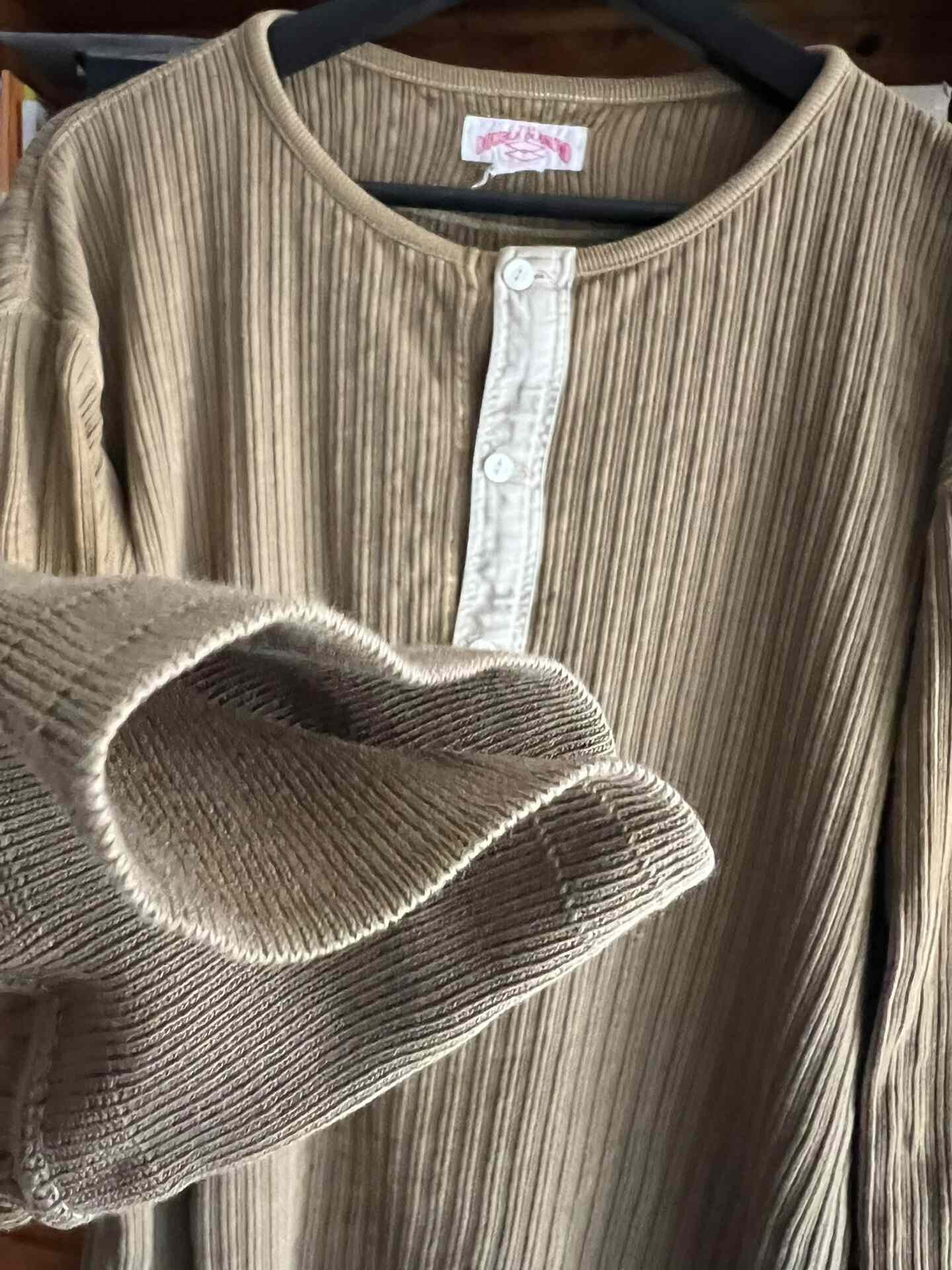 The Real McCoy Vintage Henley Long Sleeve T — back