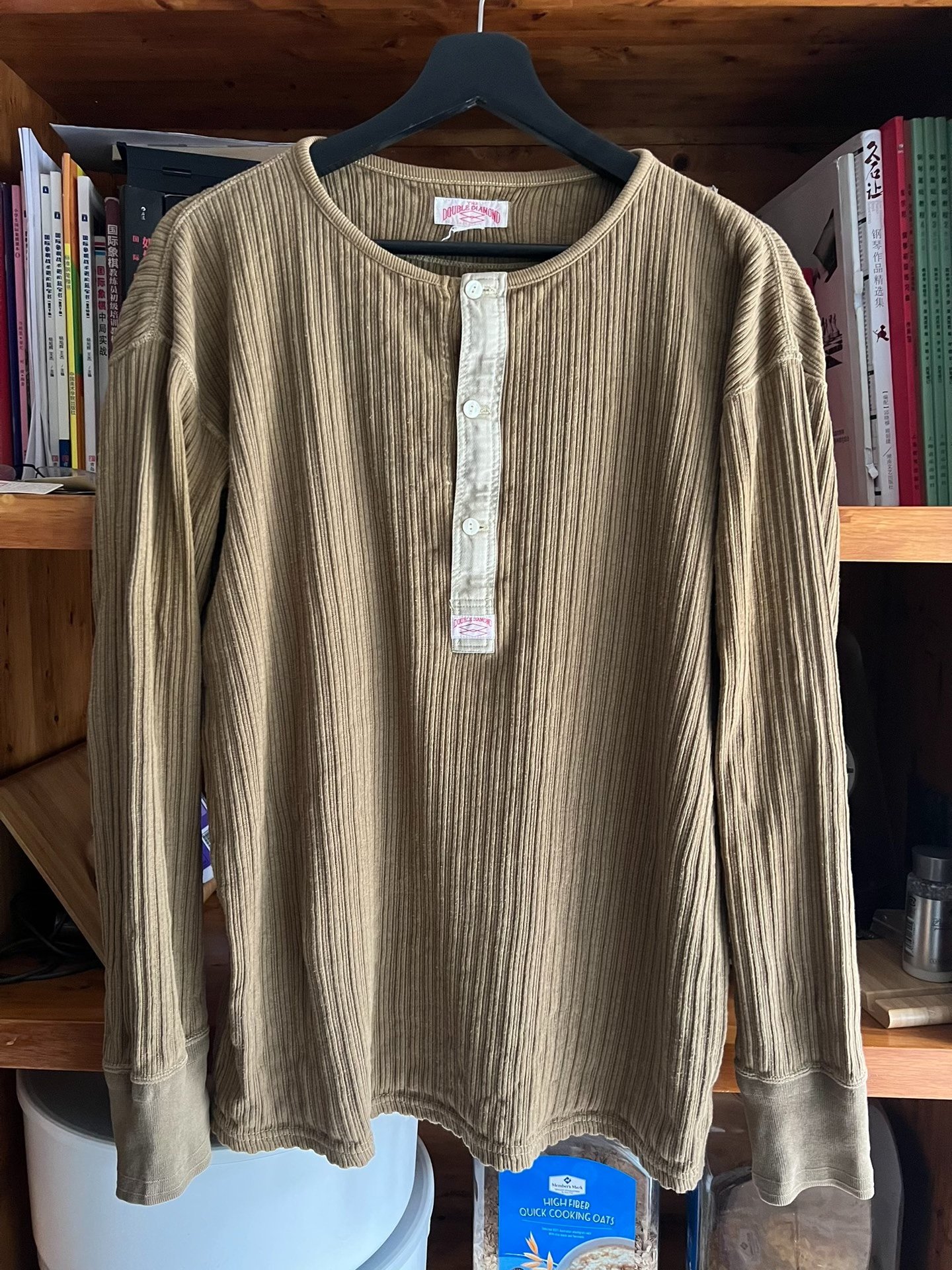 The Real McCoy Vintage Henley Long Sleeve T