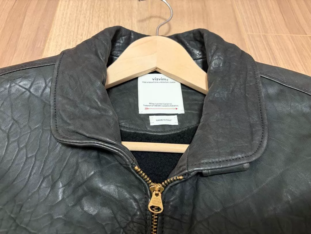 visvim SEWARD JKT IT Leather Jacket — label