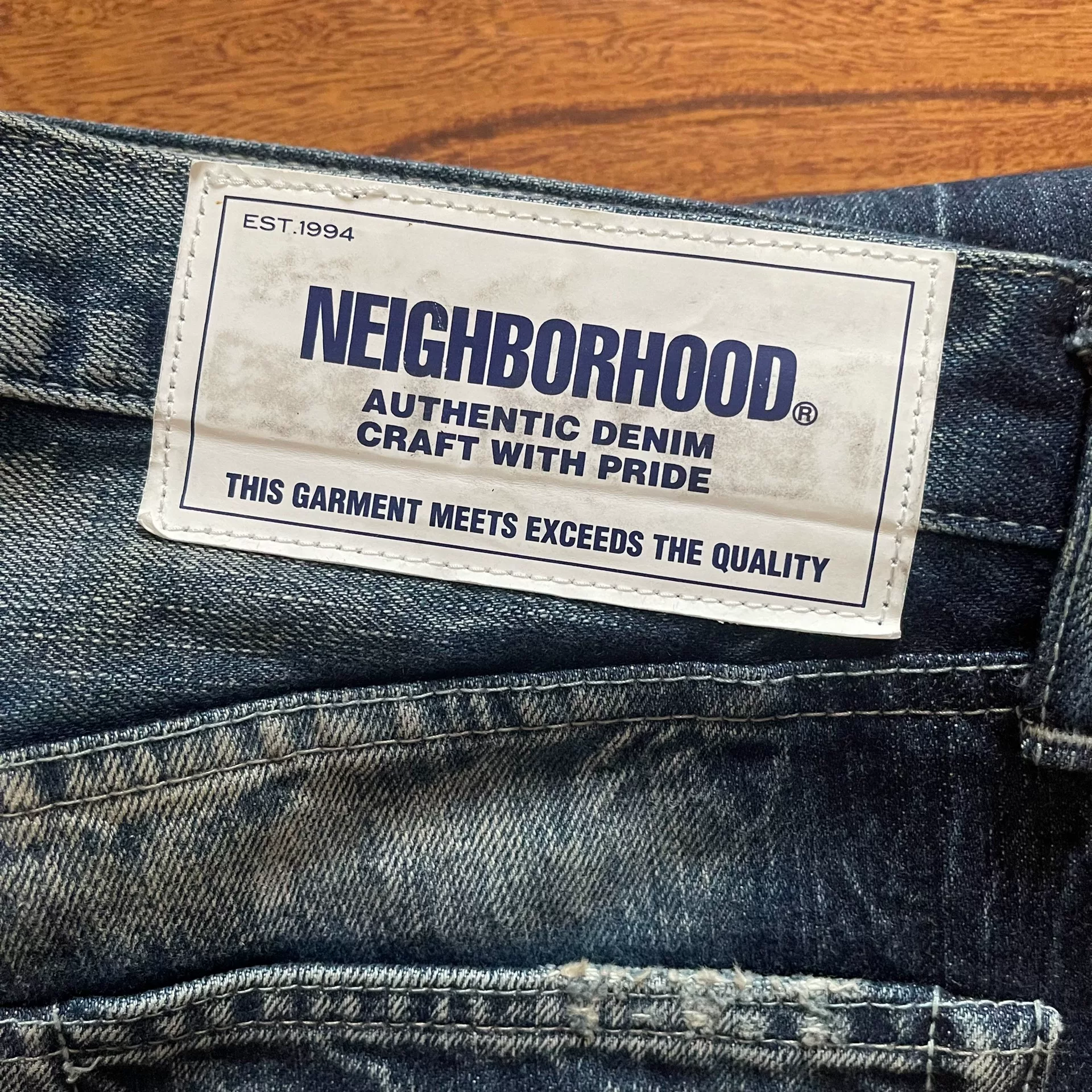 Neighborhood 20ss Bullet Savage Denim — back