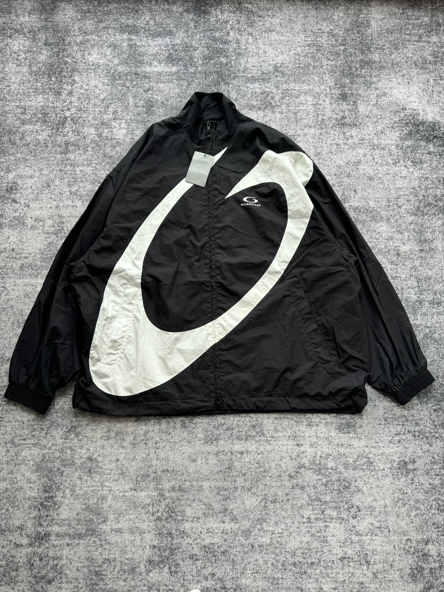 Balenciaga Large Circle Logo Sport Jacket