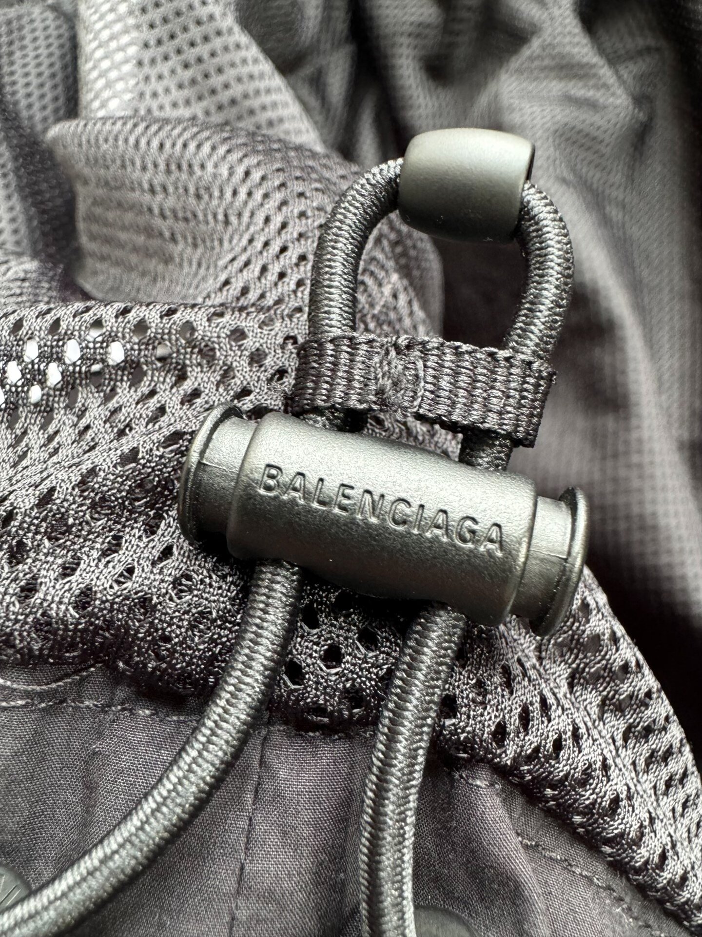 Balenciaga Large Circle Logo Sport Jacket — label