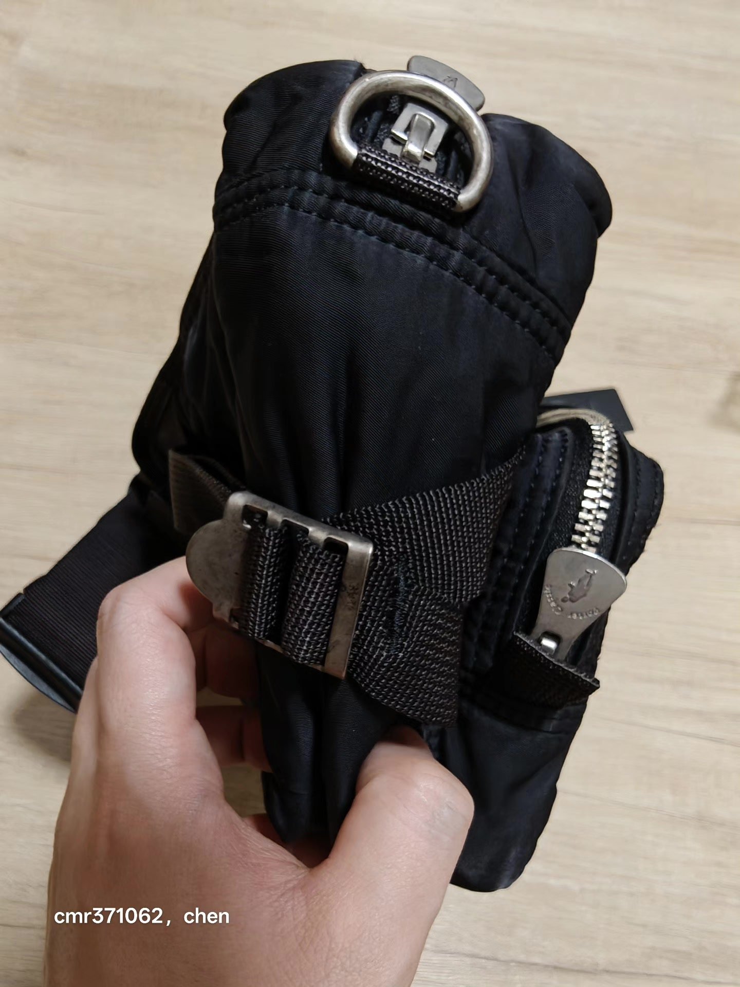 PORTER CLASSIC Super Nylon Waist Bag — label